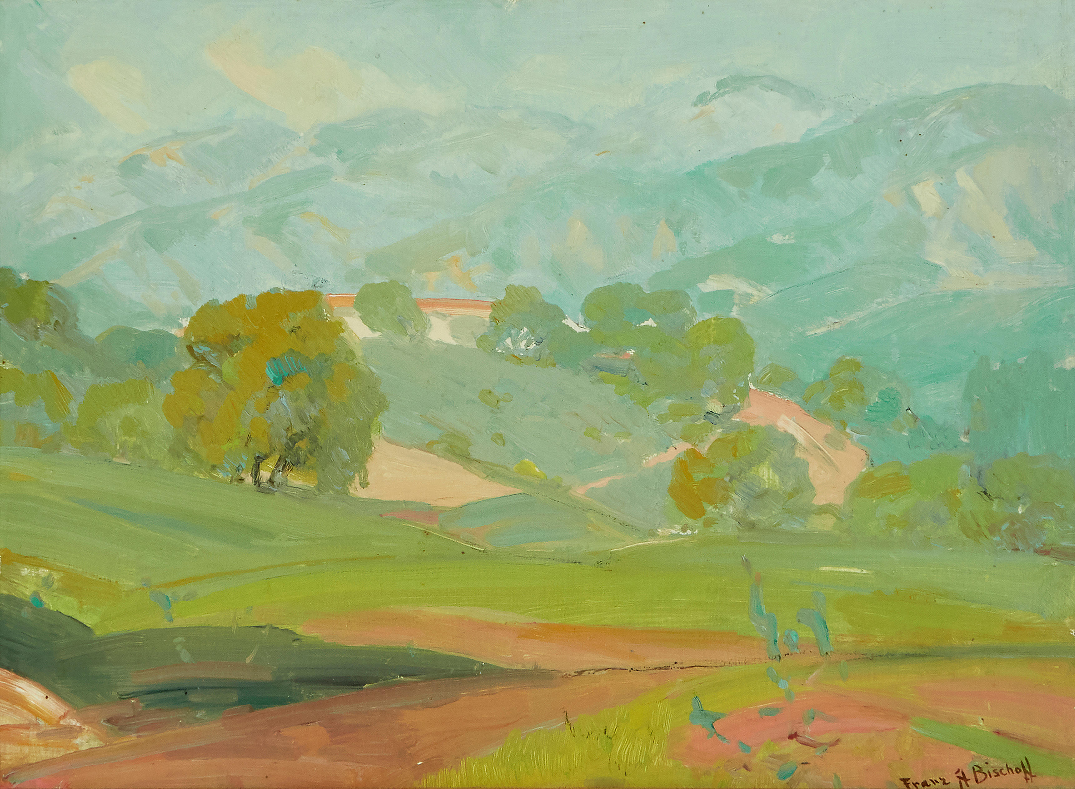 Appraisal: FRANZ ARTHUR BISCHOFF - Pasadena Landscape signed 'Franz A Bischoff'