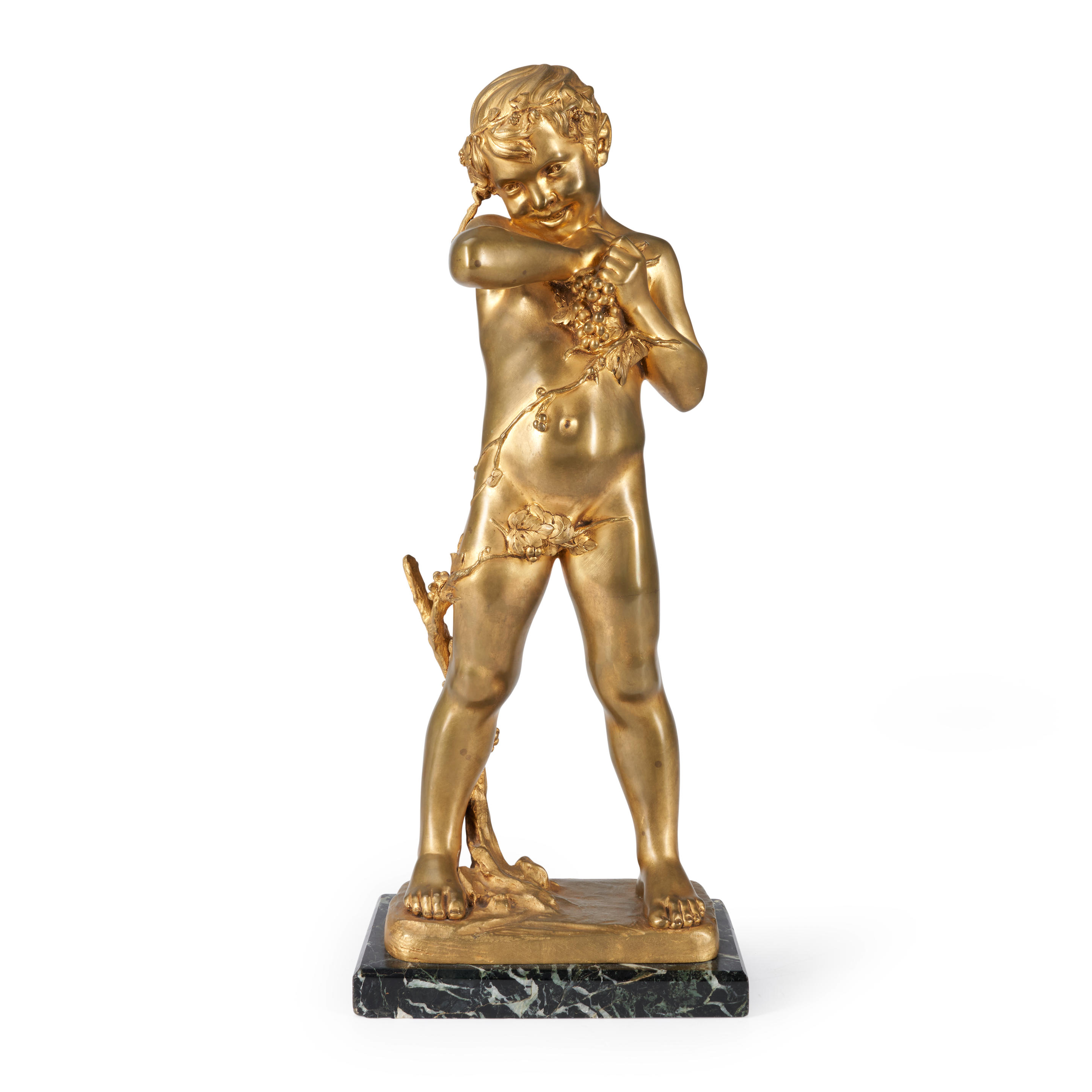 Appraisal: FRANCOIS ANDRE CLEMENCIN FRENCH - Gilt Bronze Standing Figure of