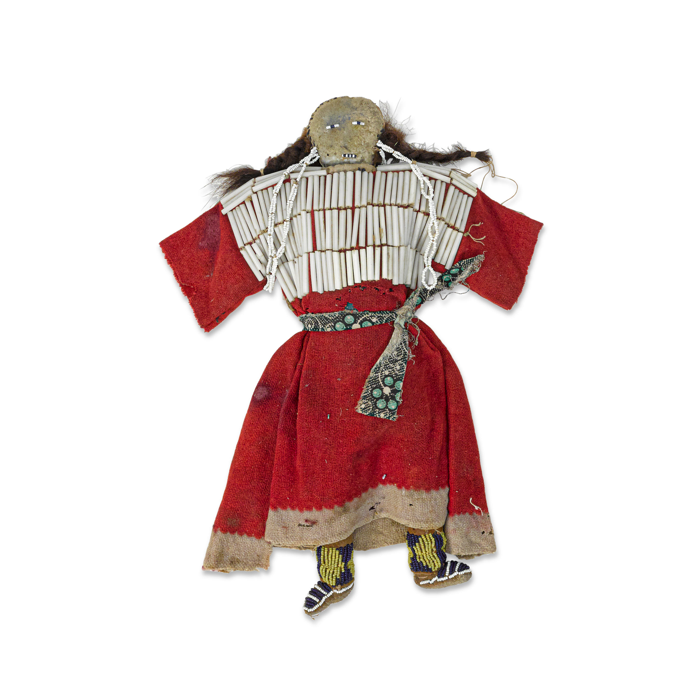 Appraisal: A NORTHERN PLAINS OR PLATEAU DOLL With a beaded hide