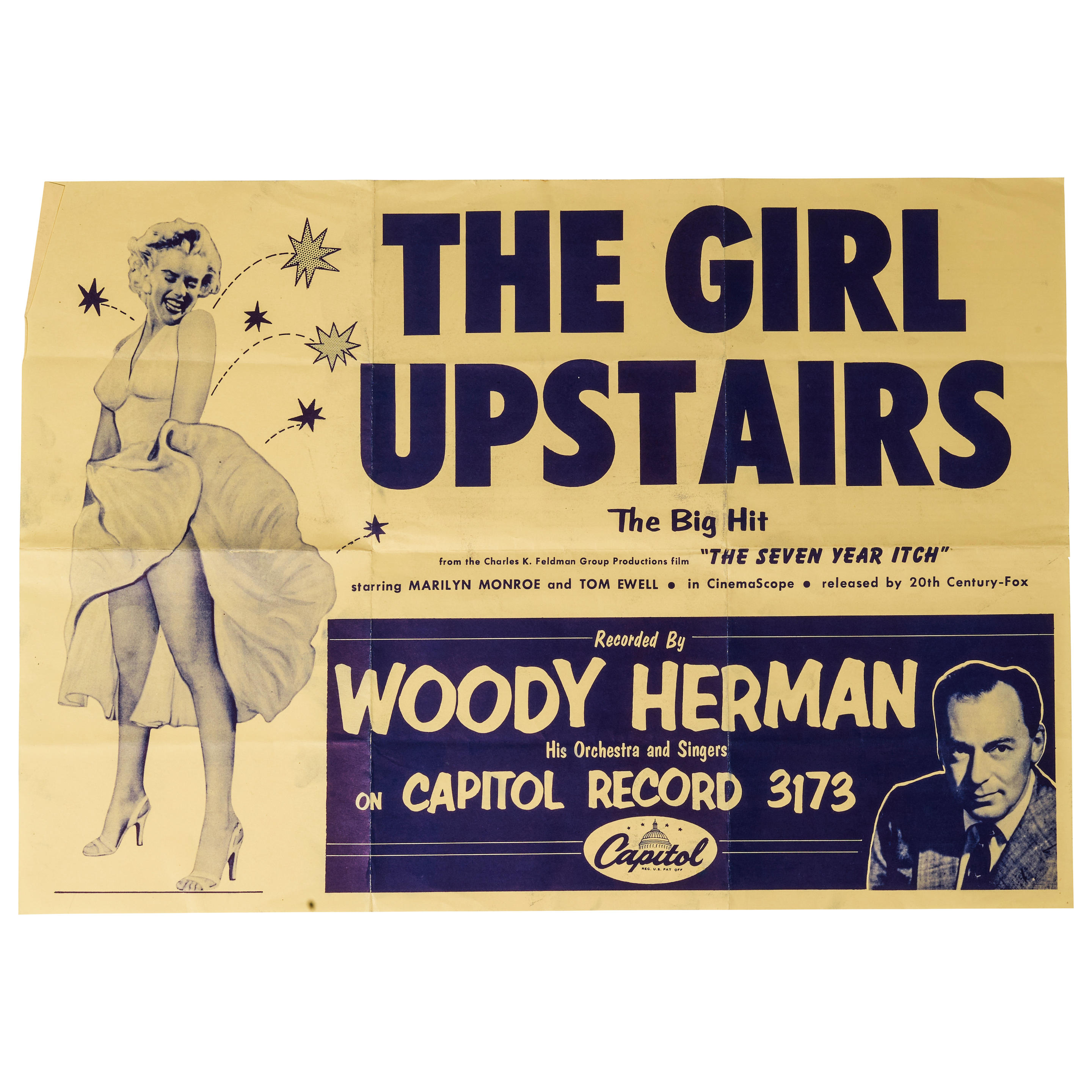 Appraisal: A THE SEVEN YEAR ITCH POSTER FOR THE WOODY HERMAN