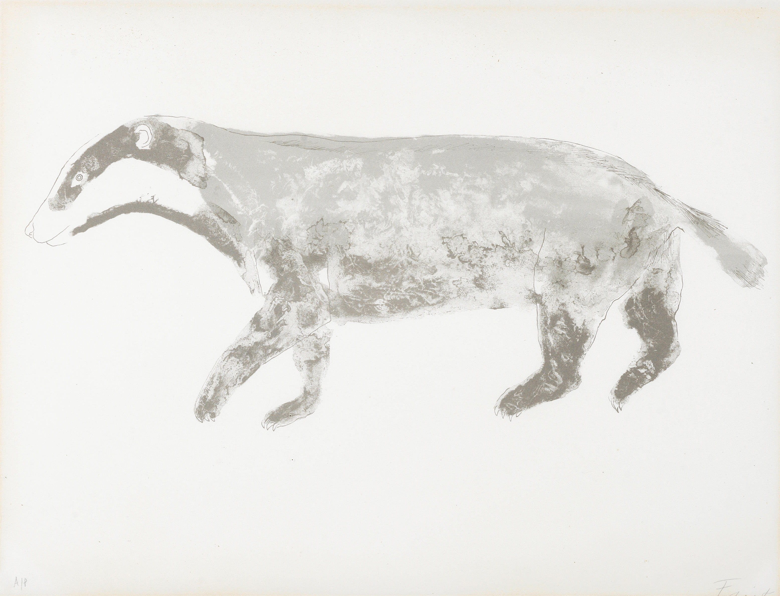 Appraisal: DAME ELISABETH FRINK R A BRITISH - Badger from Eight