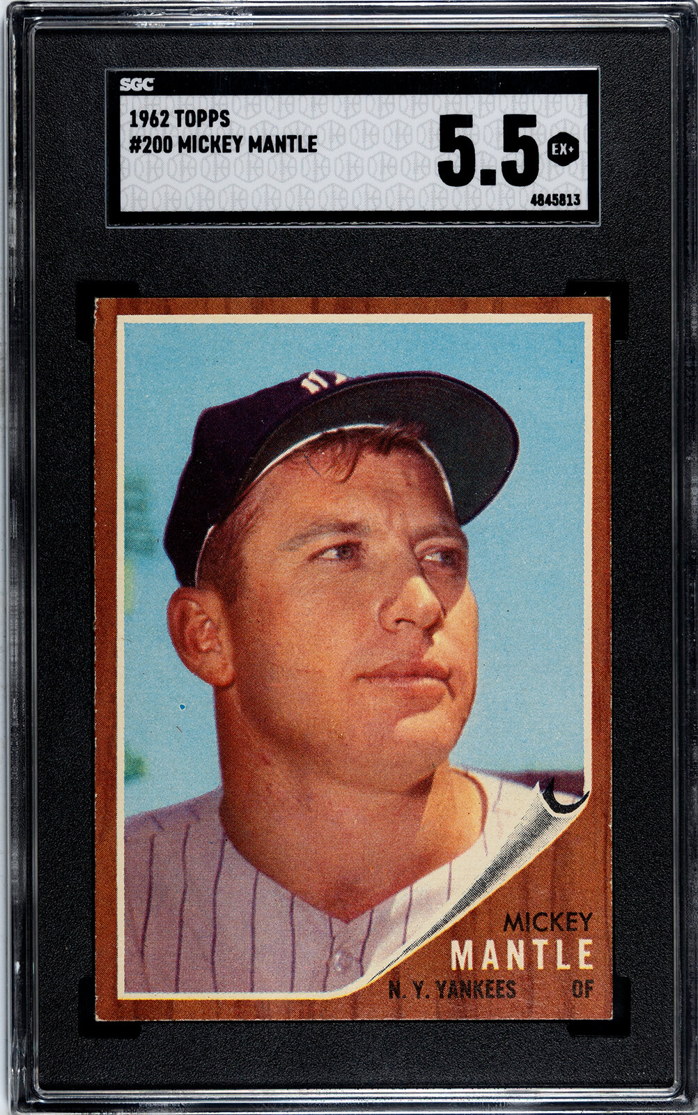 Appraisal: A Topps Mickey Mantle Baseball Card No SGC EX NOTE