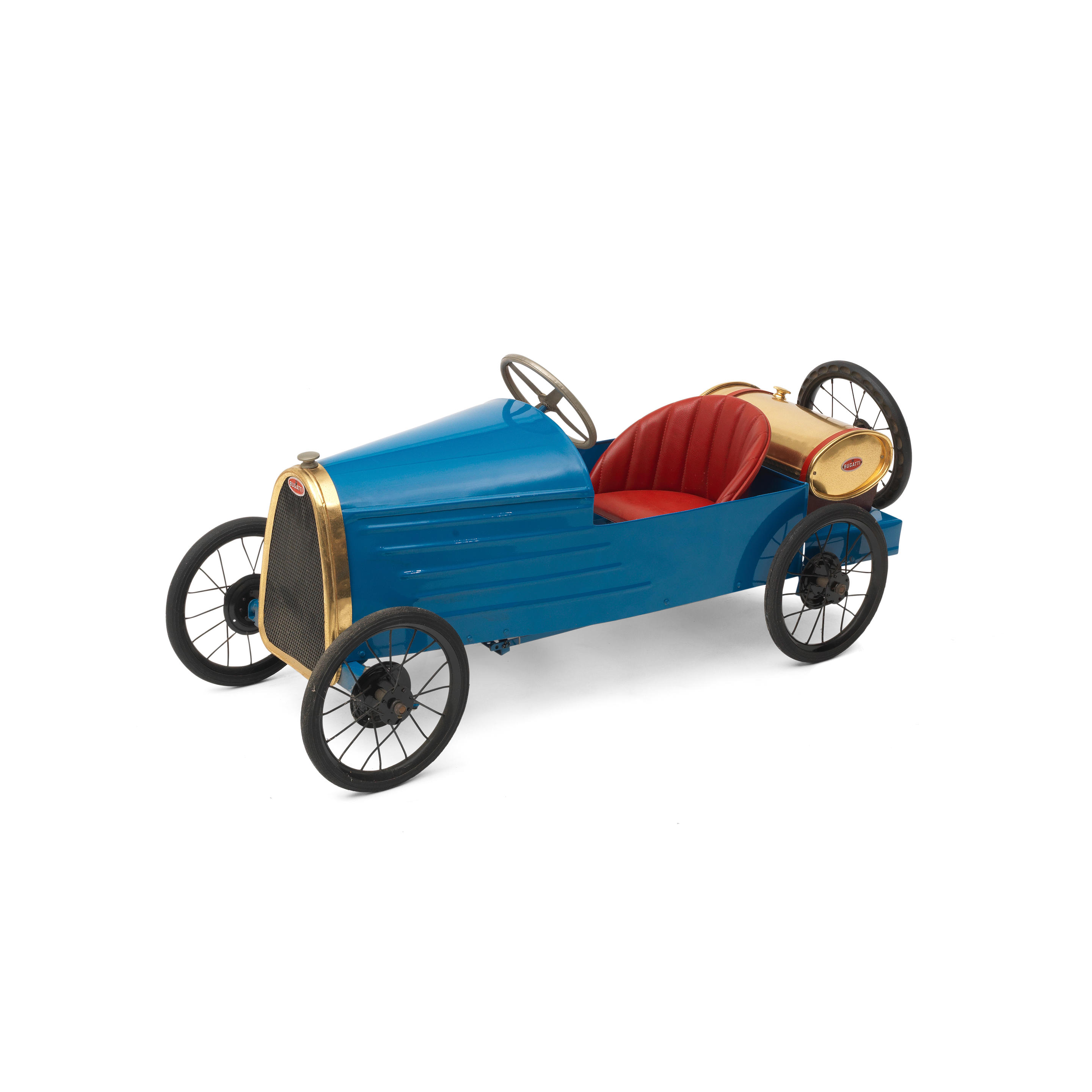 Appraisal: A BRESCIA BUGATTI PEDAL CAR FRENCH Restored pressed steel body