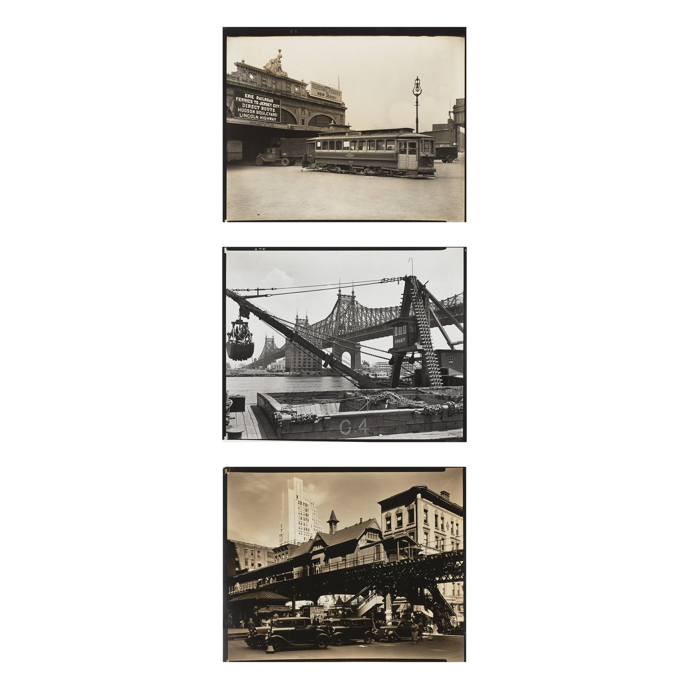 Appraisal: BERENICE ABBOTT - Woolworth Building Hanover Square and Queensboro Bridge