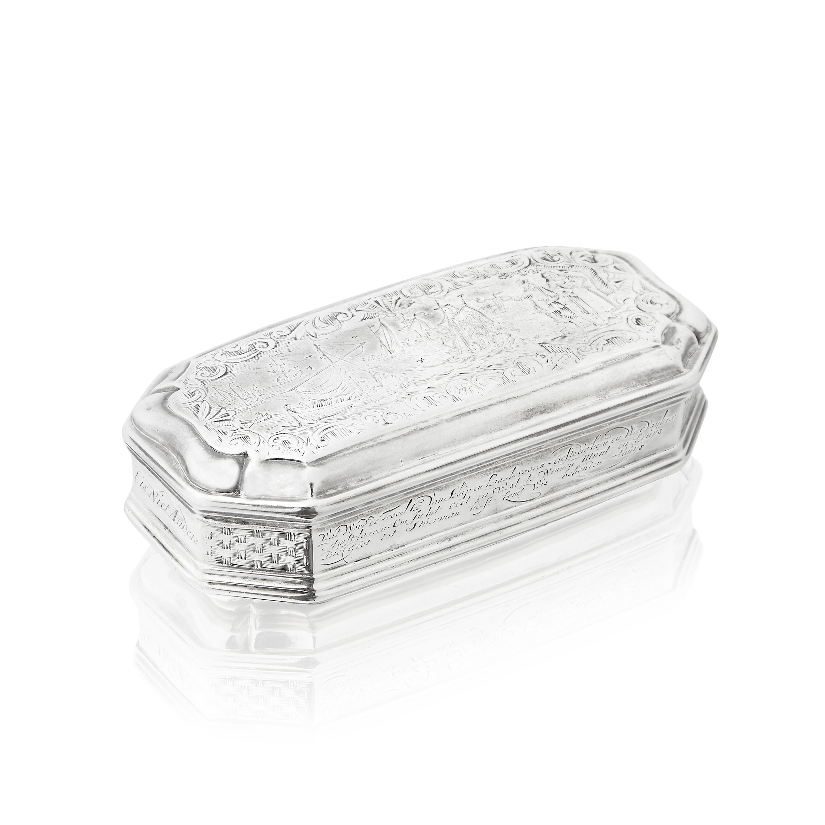 Appraisal: AN TH CENTURY DUTCH SILVER TOBACCO BOX Leendert A Beekhuis