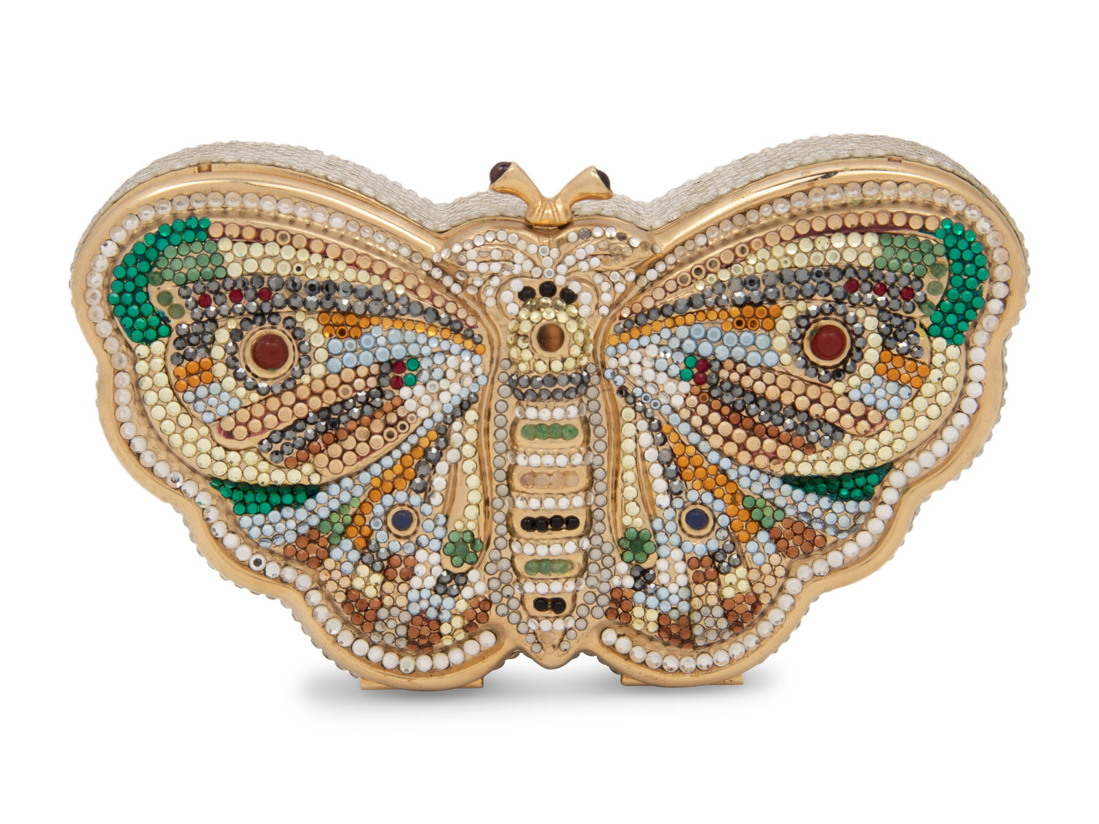 Appraisal: Judith Leiber Butterfly Minaudi re Butterfly minaudi re encrusted with