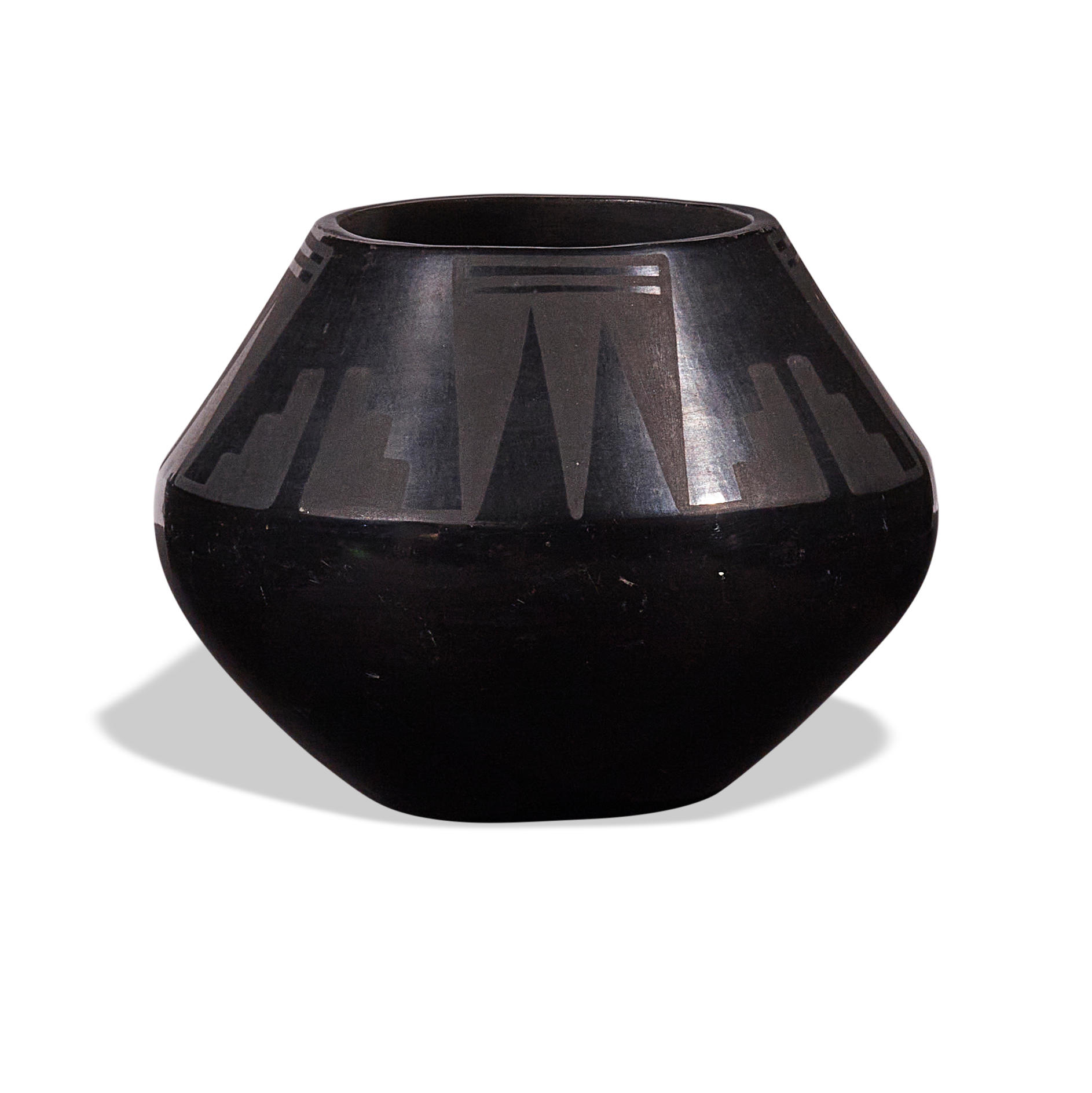 Appraisal: MARIA MARTINEZ San Ildefonso Pueblo - a blackware jar the