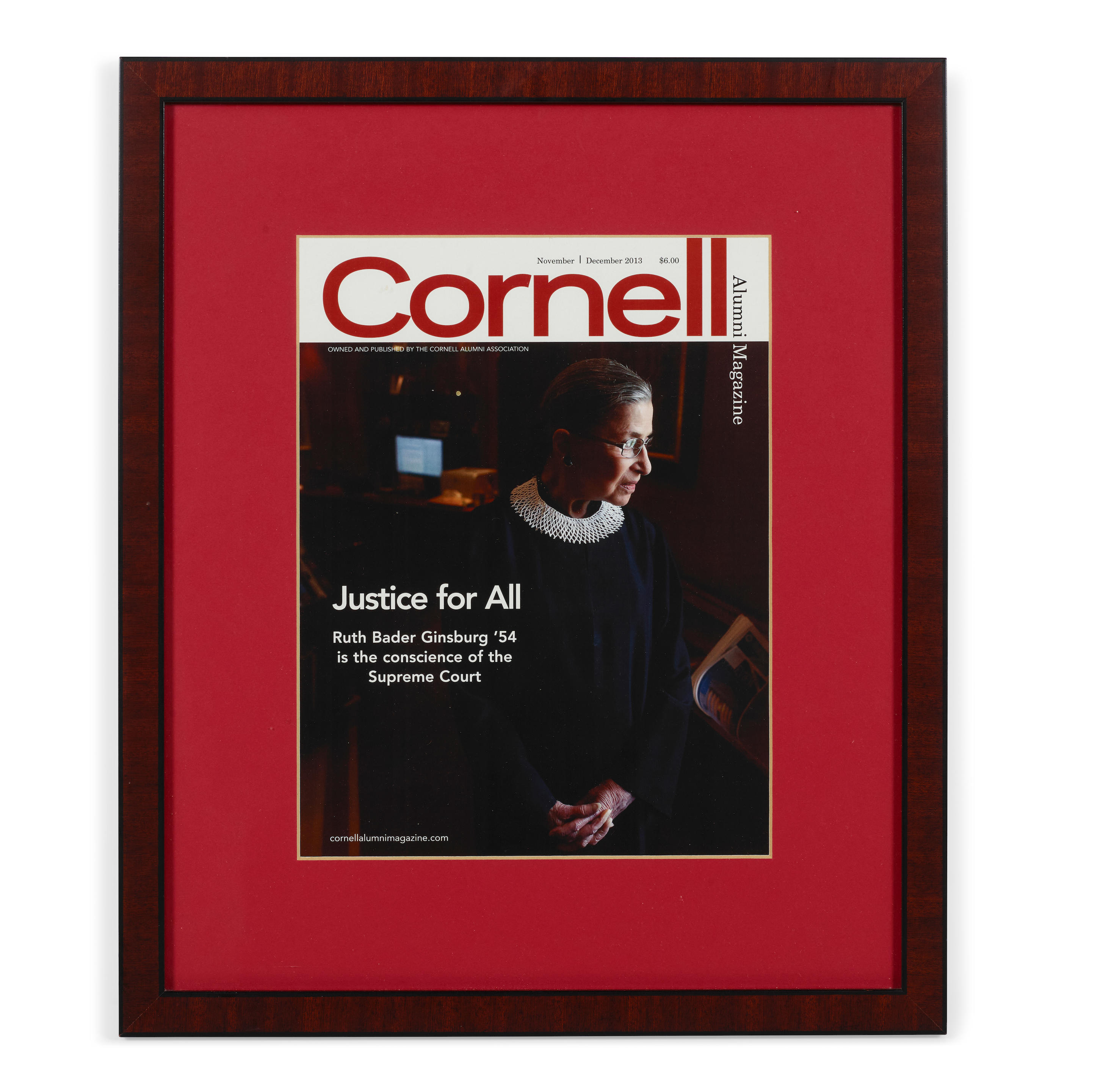 Appraisal: A RUTH BADER GINSBURG CORNELL ALUMNI MAGAZINE COVER Cornell Alumni