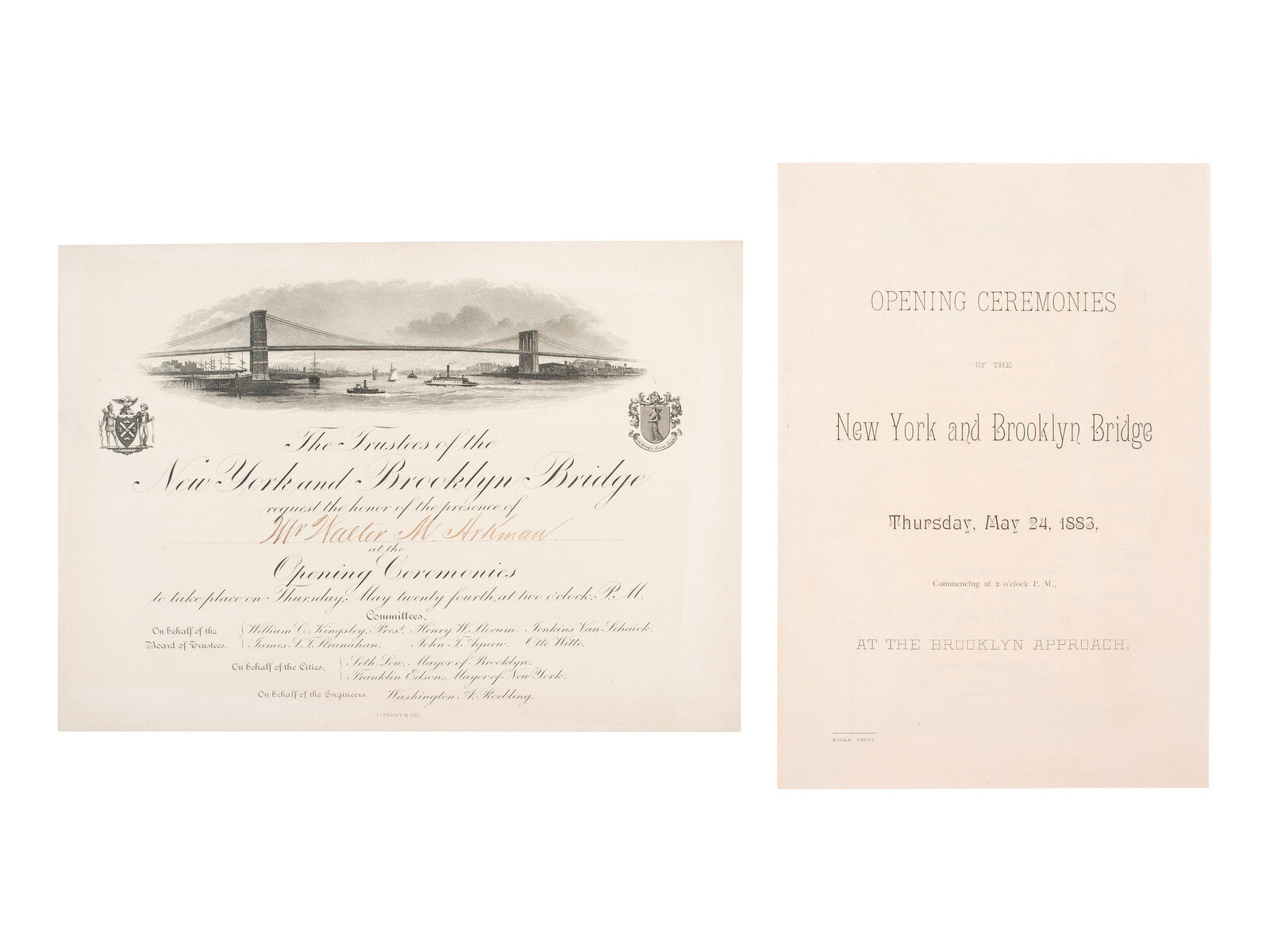 Appraisal: NEW YORK Archive related to Walter M Aikman incl program