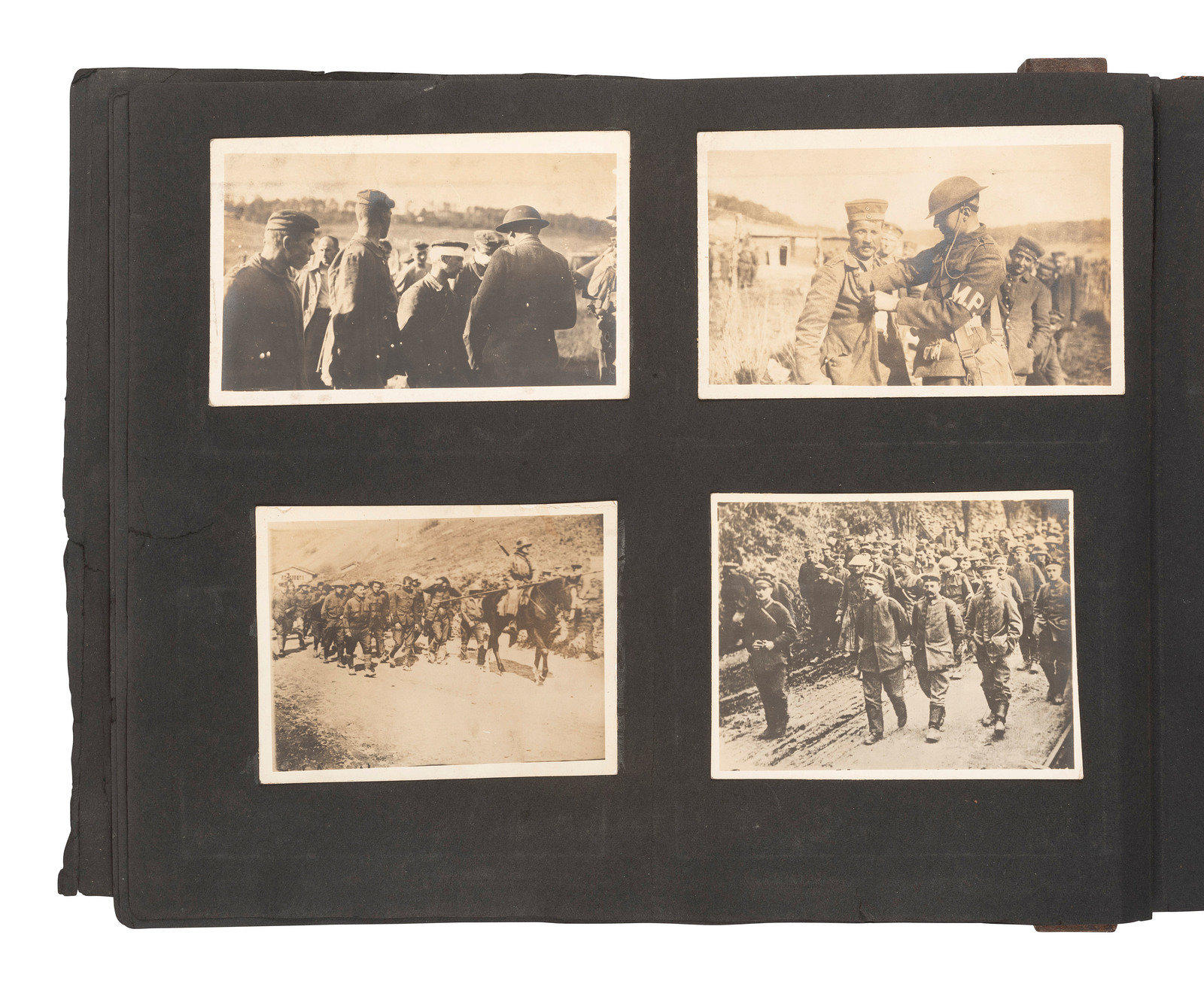 Appraisal: WORLD WARS Archive featuring WWI photo album with scarce photographs