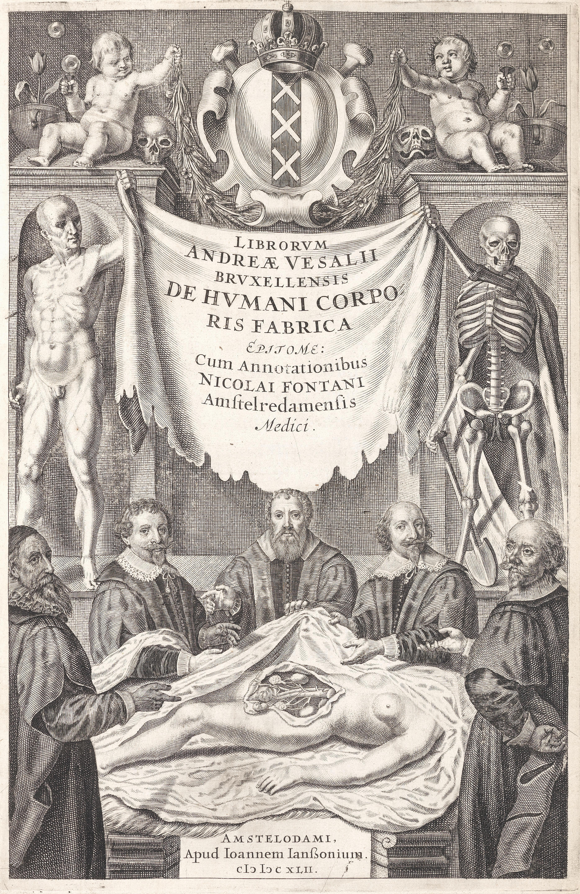 Appraisal: VESALIUS ANDREAS De humani corporis fabrica epitome edited by Nicolaas