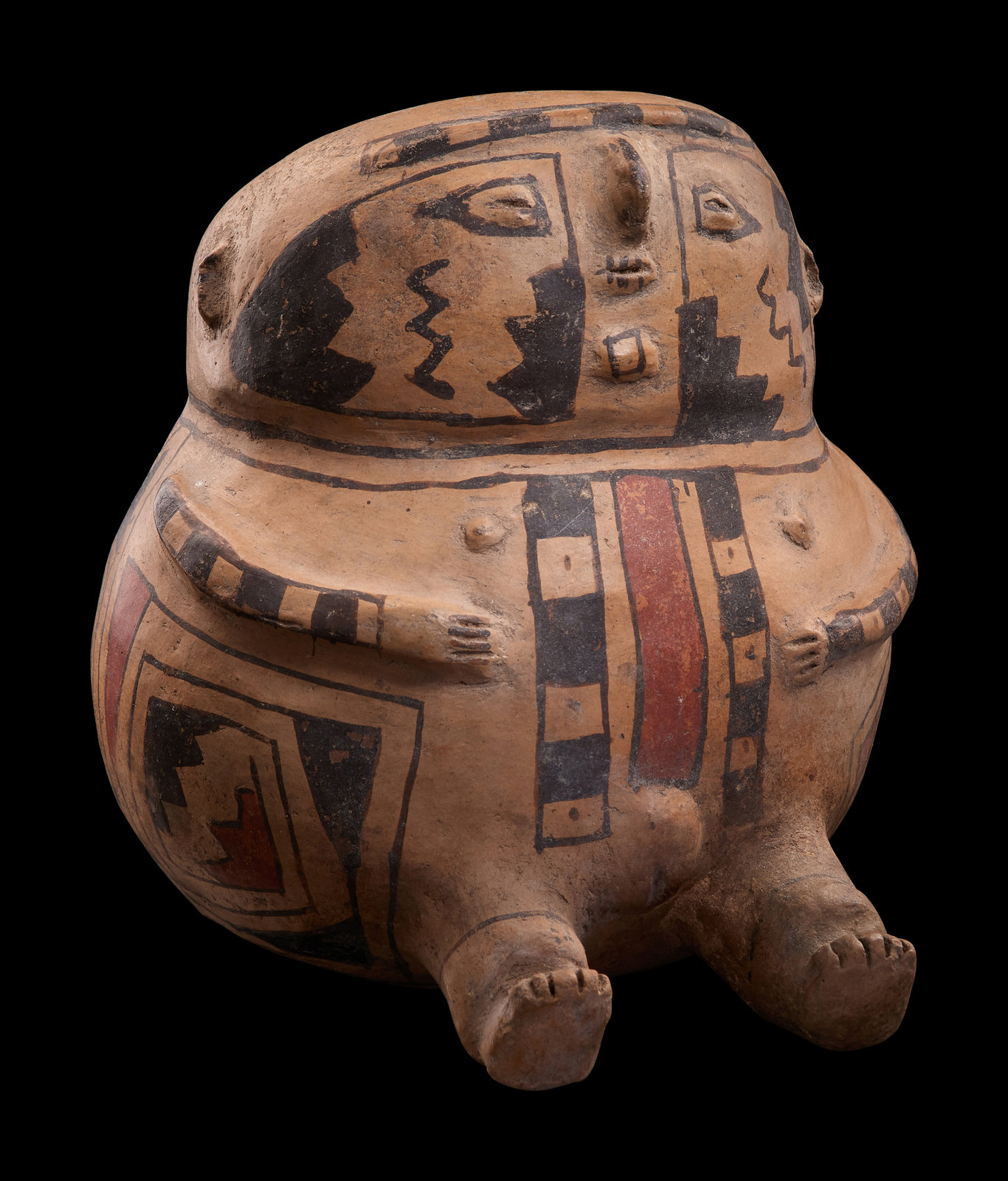 Appraisal: A Casas Grandes Effigy Jar West Mexico Circa - A