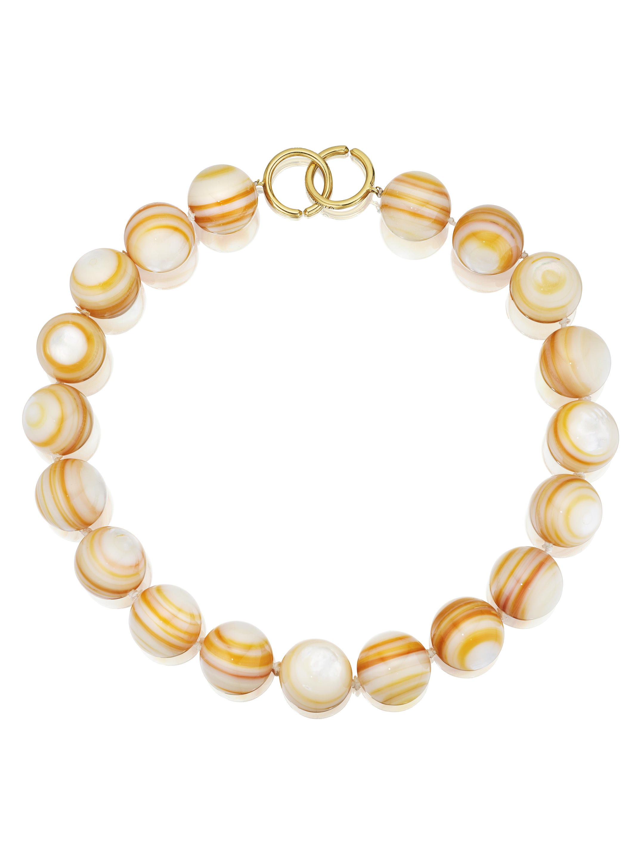 Appraisal: TIFFANY CO PALOMA PICASSO AN AGATE BEAD NECKLACE Comprising agate