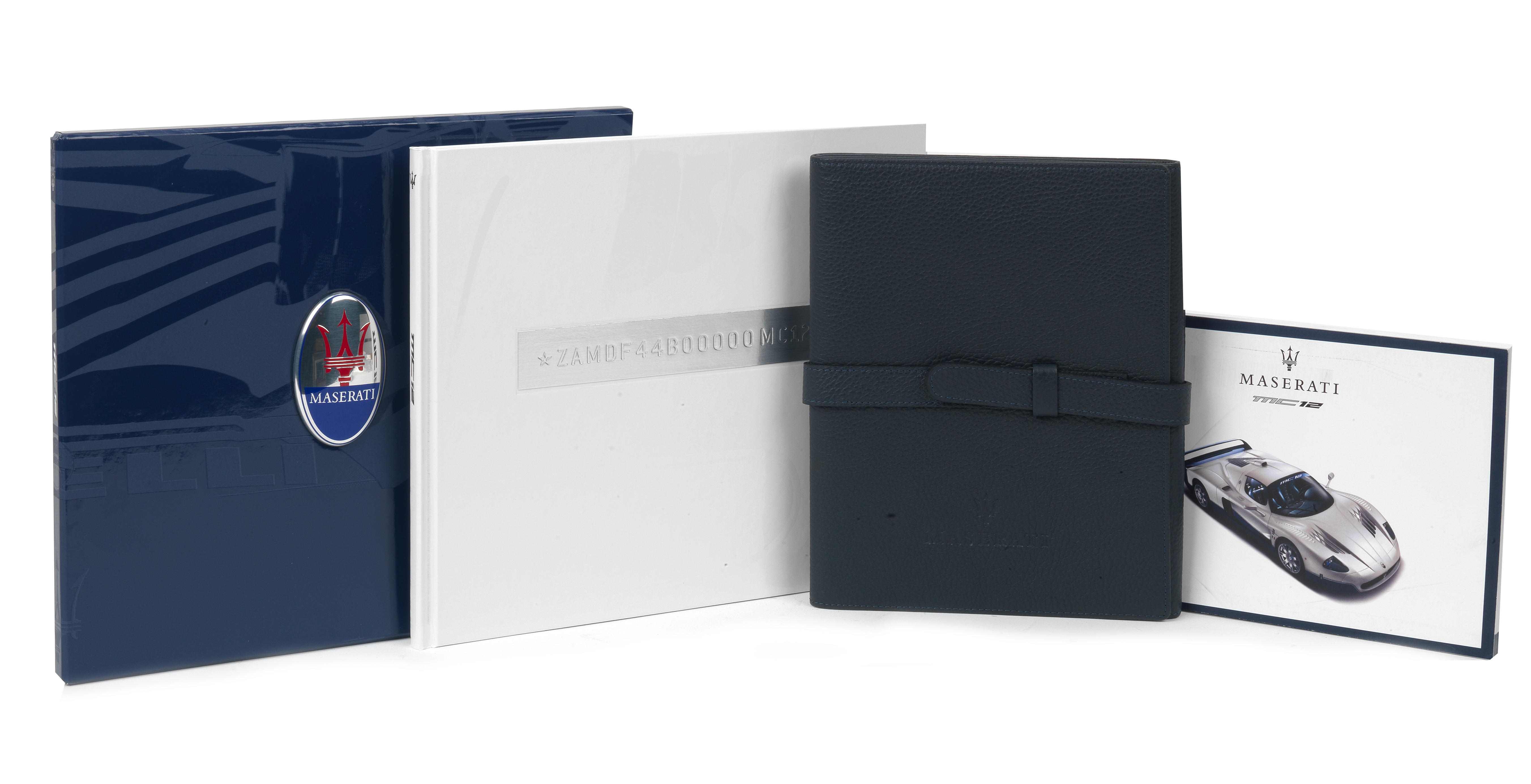 Appraisal: A MASERATI MC OWNER'S MANUAL IN LEATHER WALLET AND PRESTIGE