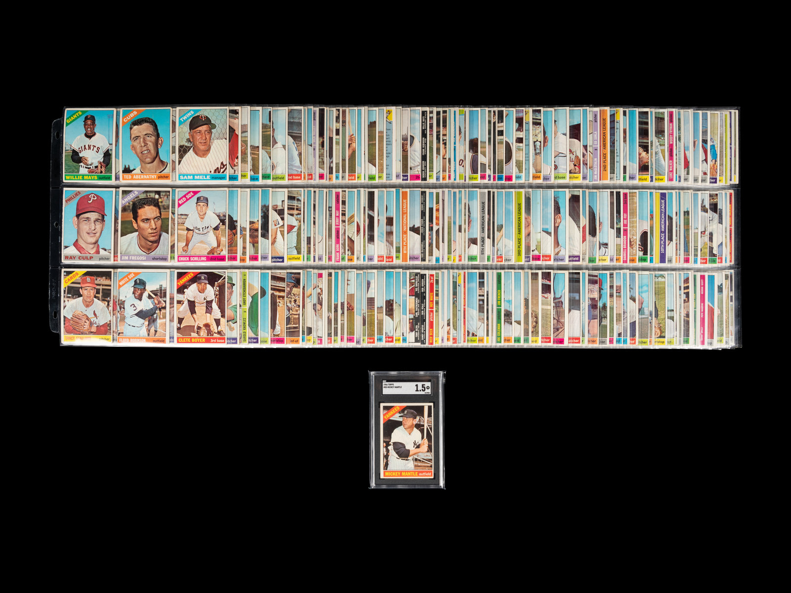 Appraisal: A Complete Set of Topps Baseball Cards featuring complete set