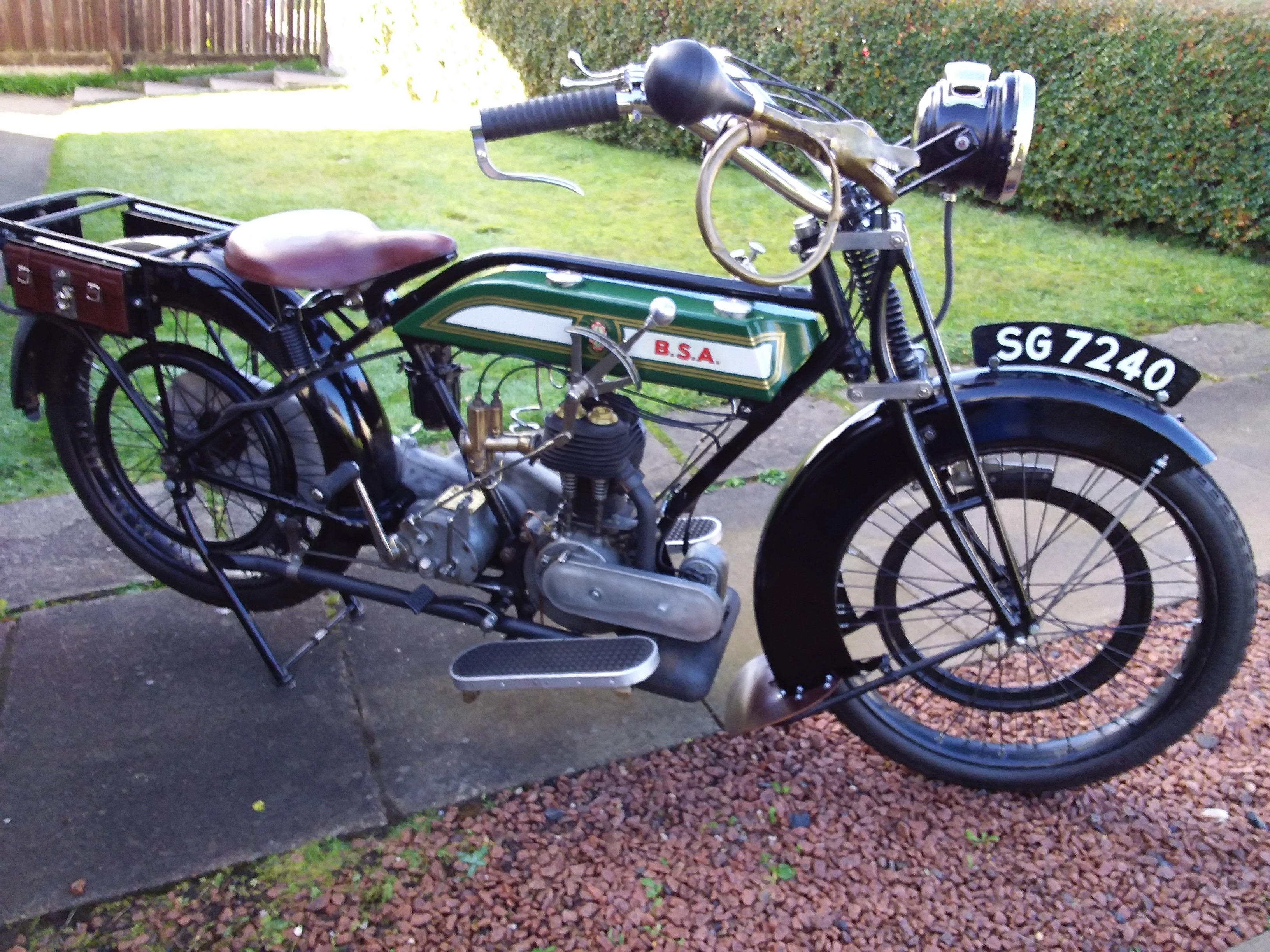 Appraisal: BSA HP MODEL H REGISTRATION NO SG FRAME NO B