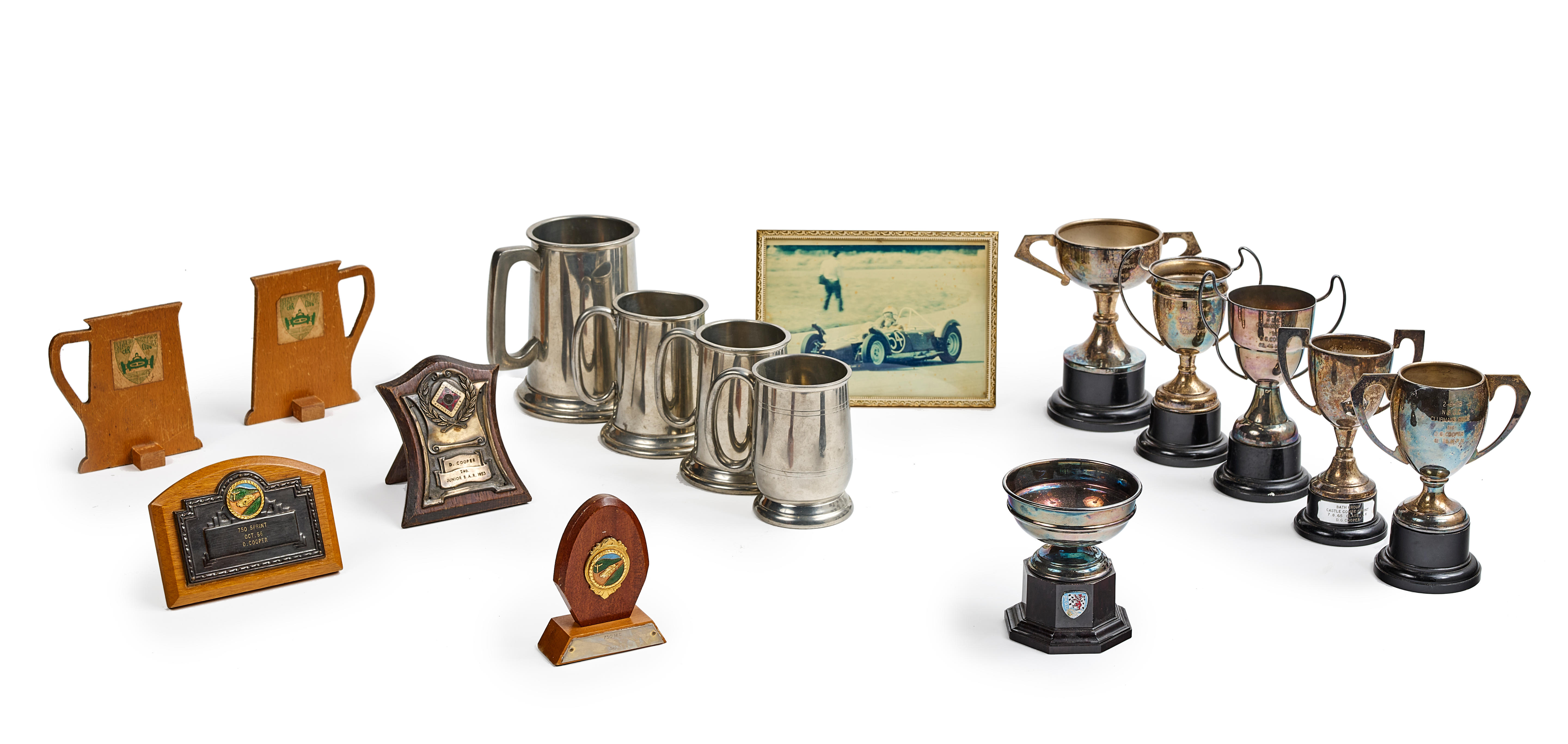 Appraisal: A QUANTITY OF DONALD G COOPER'S TROPHIES AND AWARDS Trophies