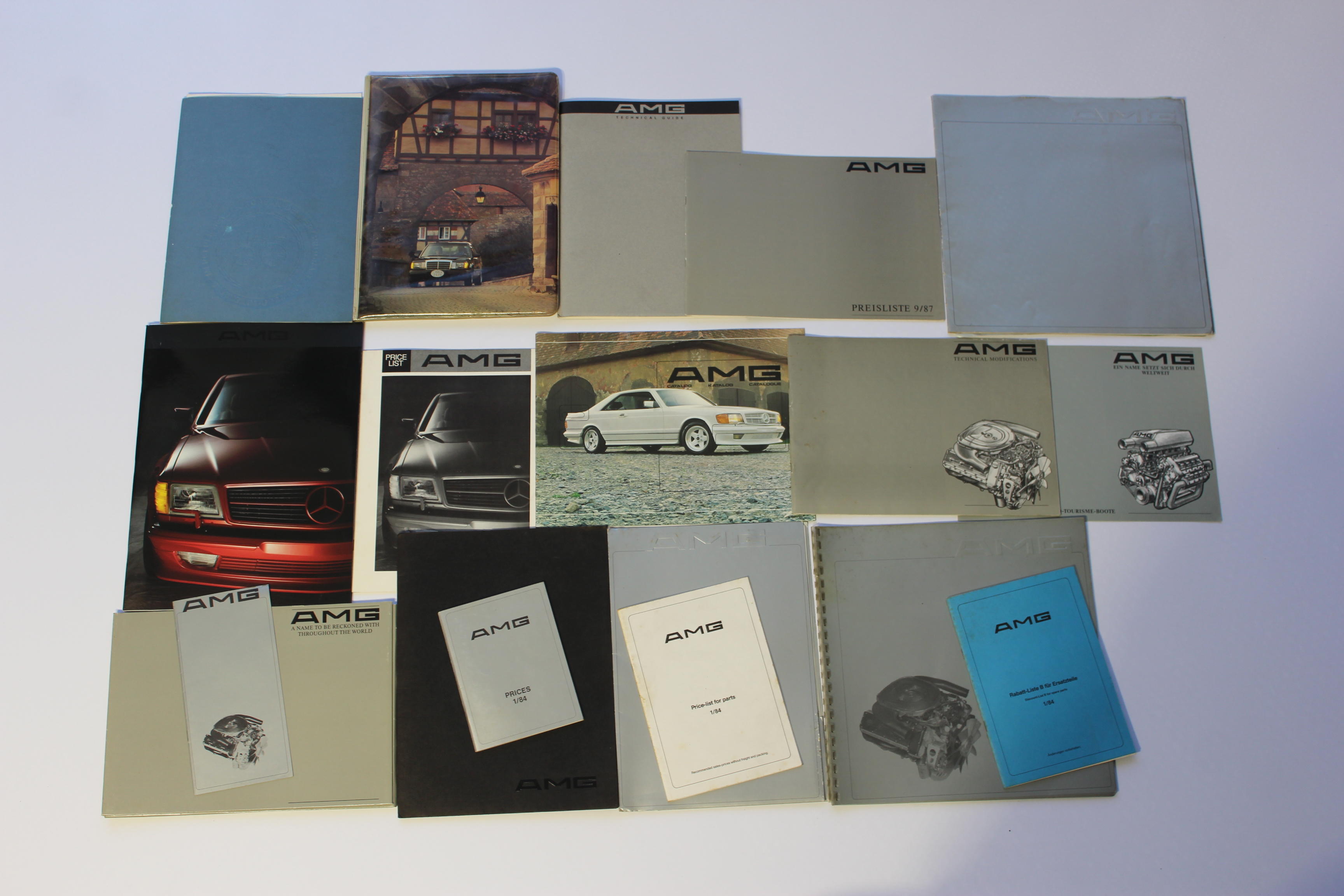 Appraisal: A COMPRISED LOT OF AMG FOR MERCEDES-BENZ SALES LITERATURE a