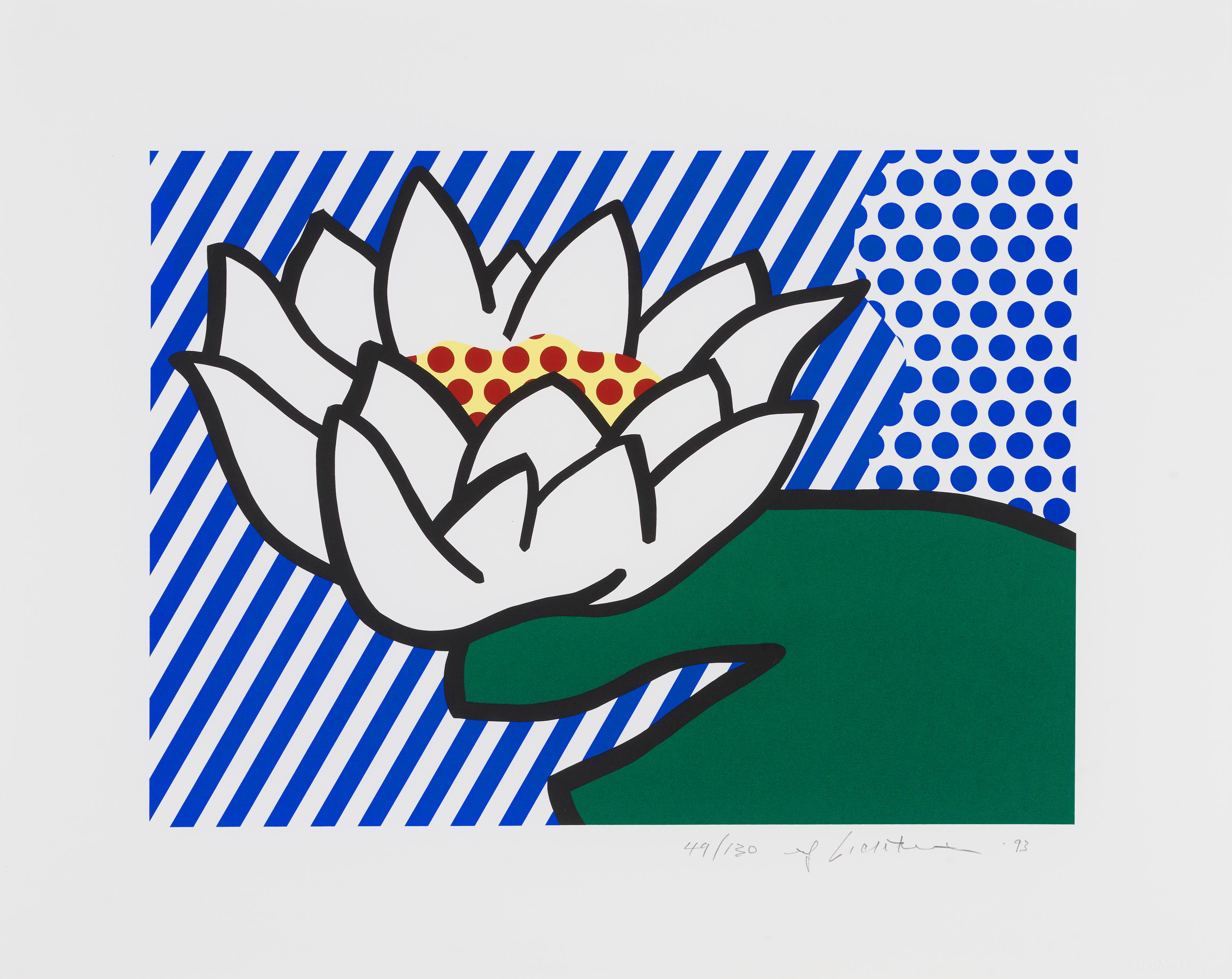 Appraisal: ROY LICHTENSTEIN - Water Lily Corlett Gemini Screenprint in colors