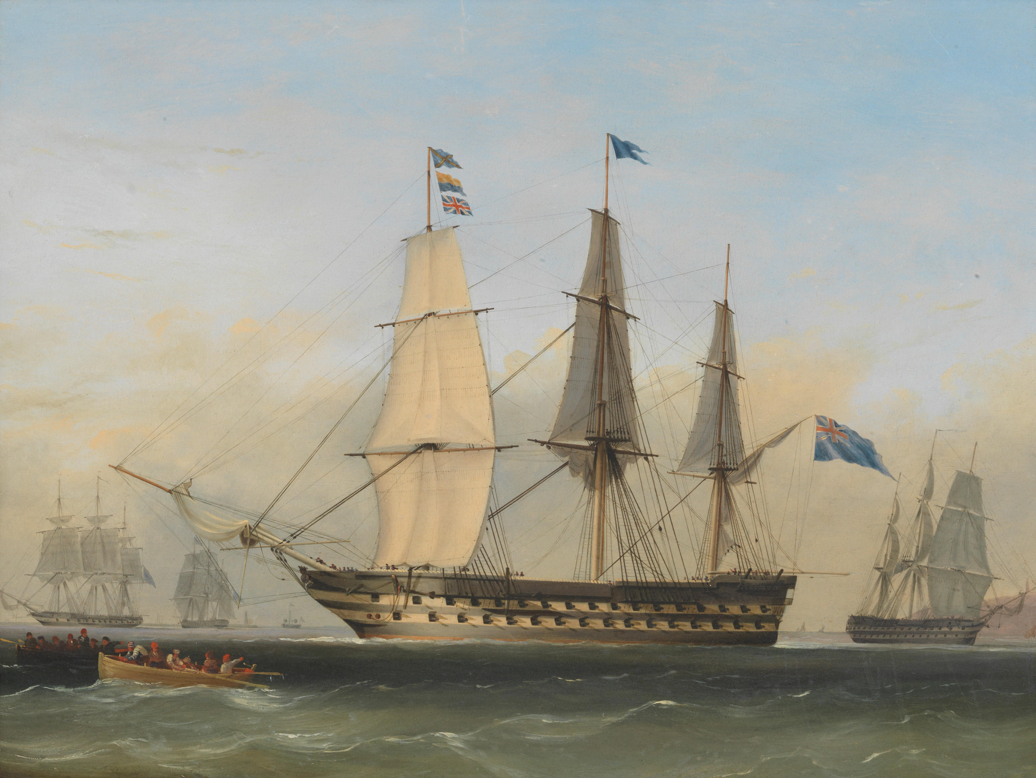 Appraisal: NICHOLAS MATTHEW CONDY BRITISH - HMS Canopus off the coast