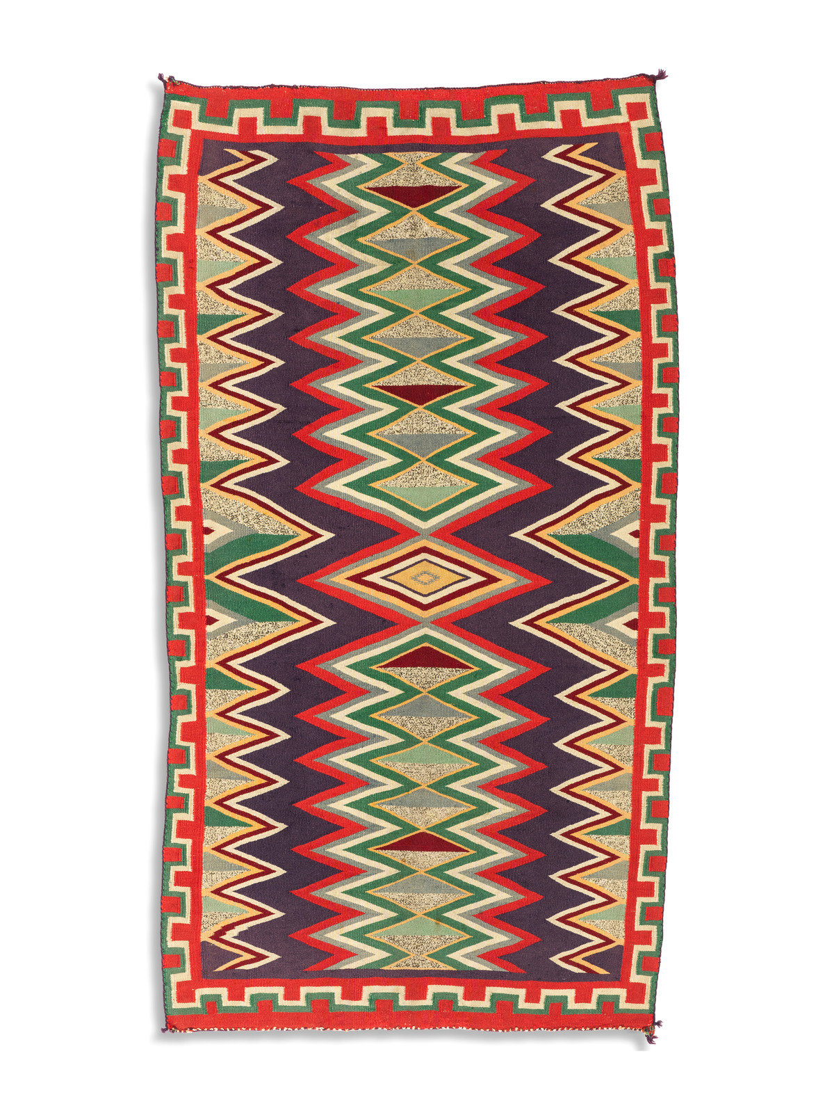 Appraisal: Navajo Germantown Weaving Rug ca woven with the nine colors