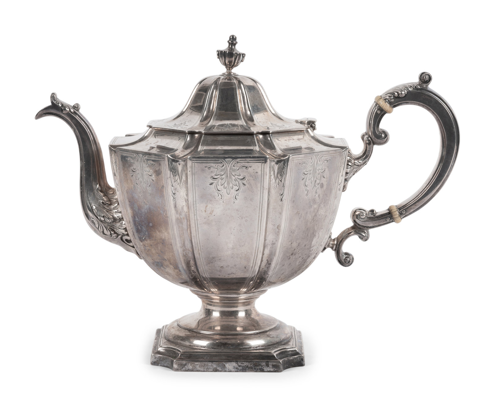 Appraisal: An American Silver Teapot WM B Durgin Co Circa model