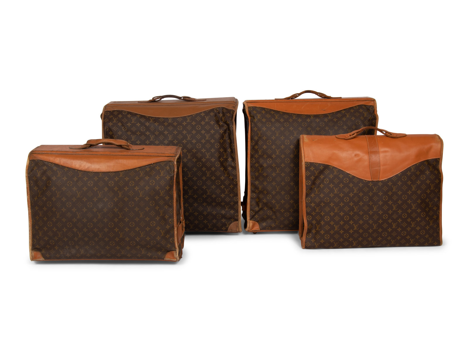 Appraisal: Four Louis Vuitton French Company Garment Bags - THE FIRST