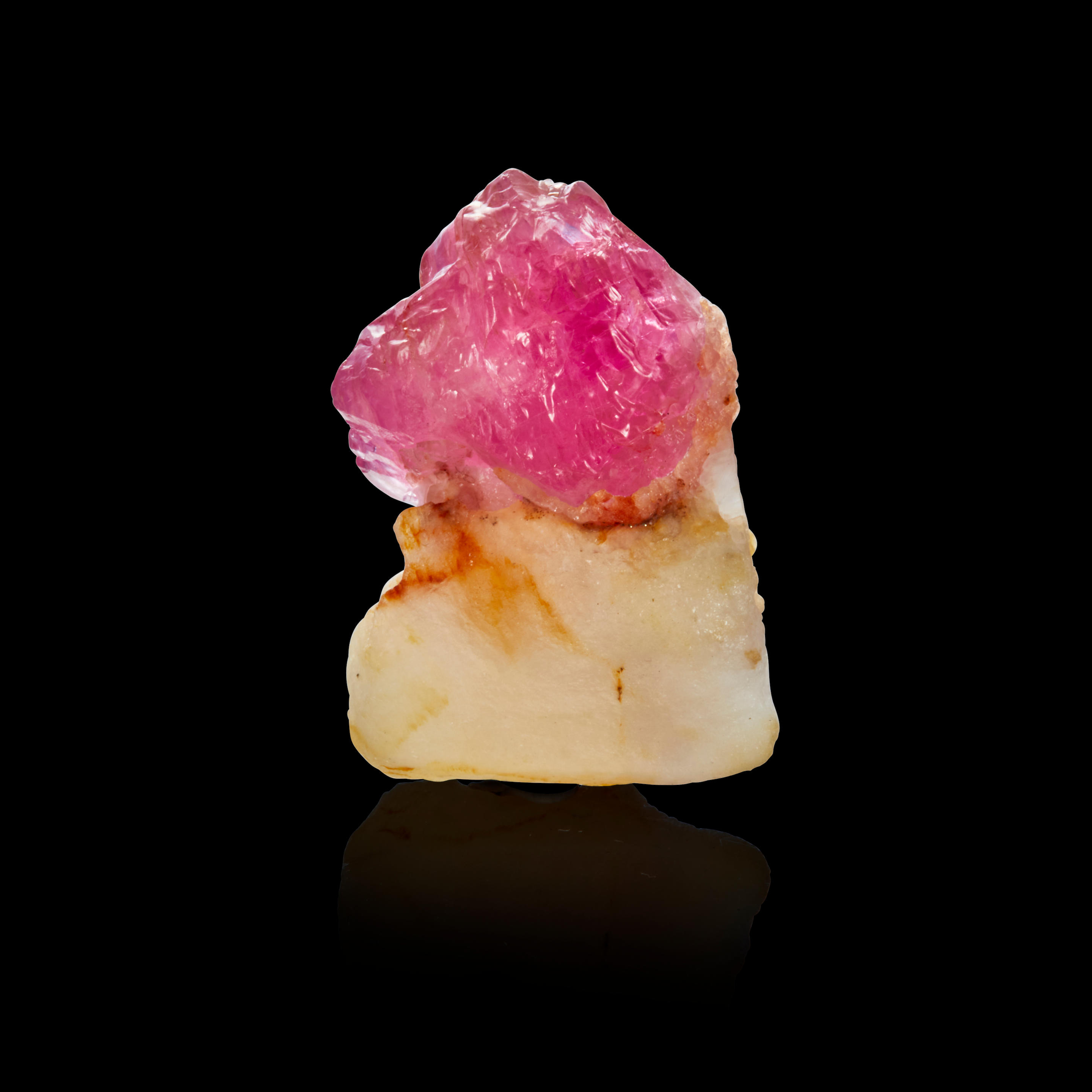 Appraisal: PINK SAPPHIRE CRYSTALS ON MATRIX Mogok Stone Tract Burma A