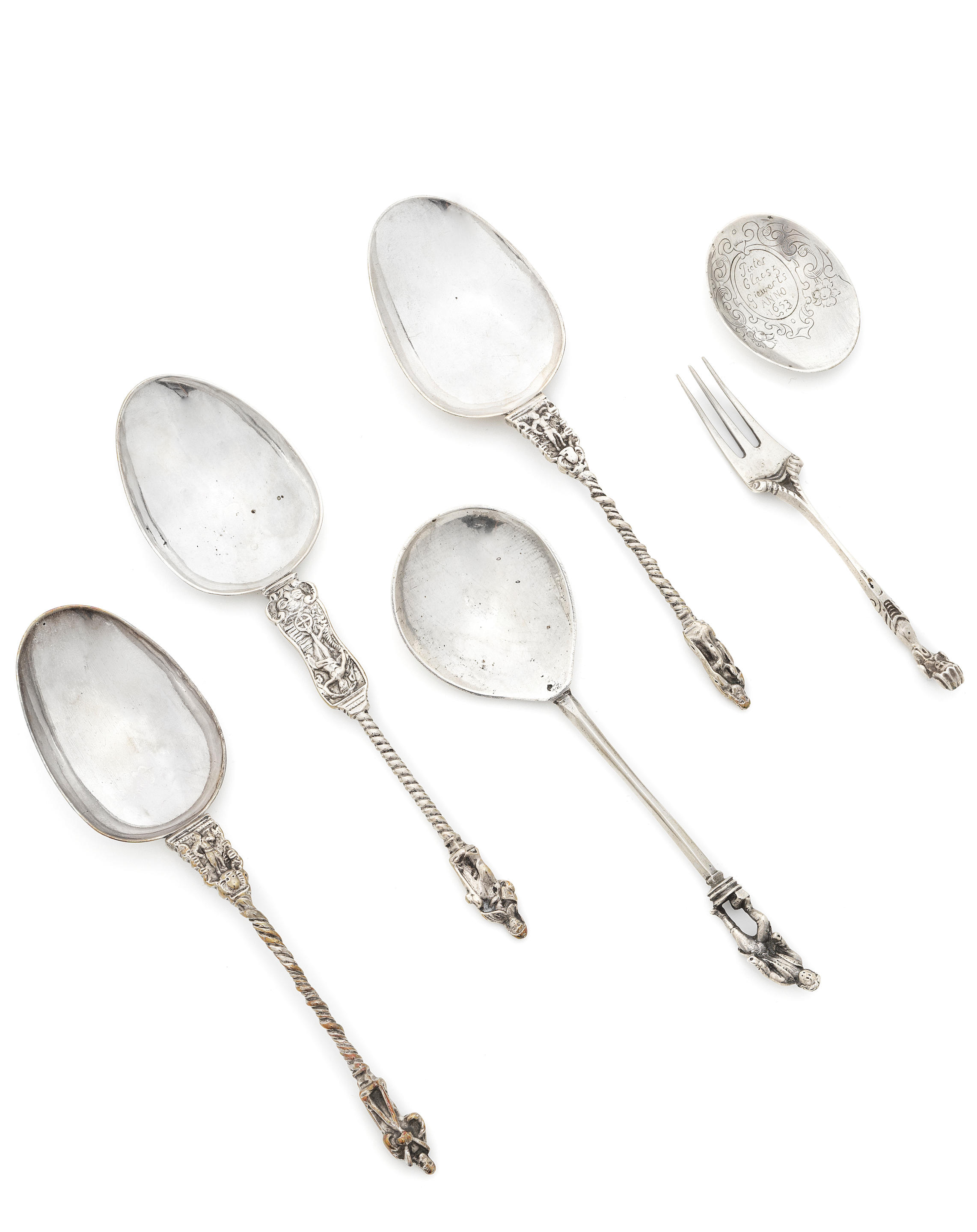 Appraisal: A HANAU SILVER SPOON Simon Rosenau Bad Kissingen late th