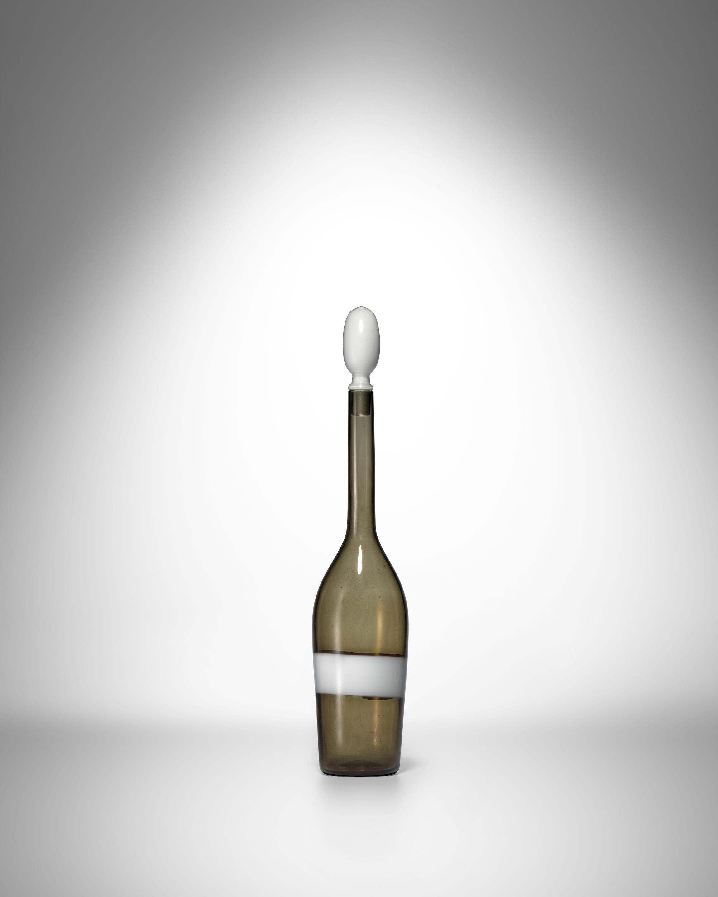 Appraisal: FULVIO BIANCONI - Fasce Orizzontale Decanter Bottle with Stopper circa