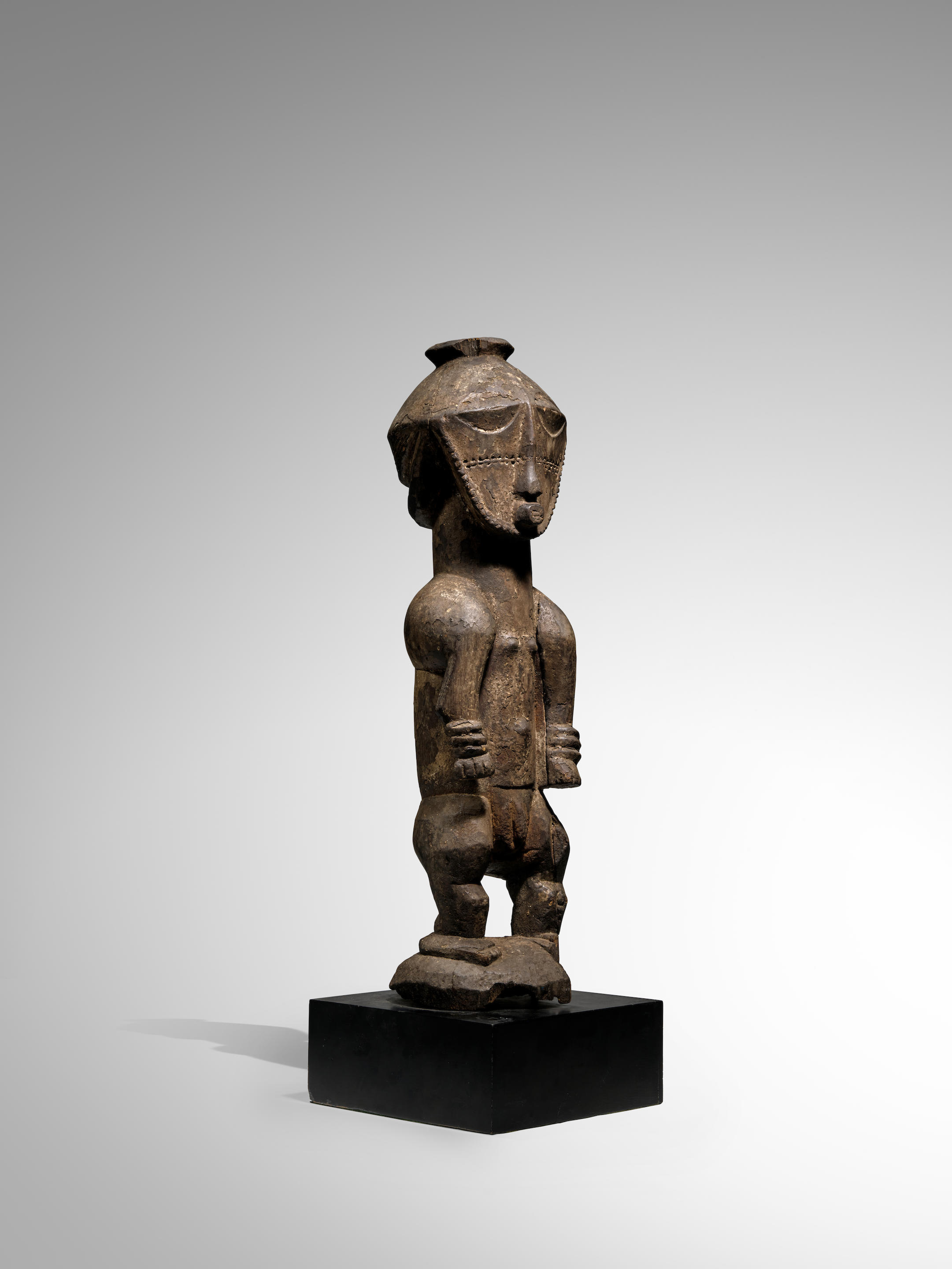 Appraisal: BUYU SIKASINGO FIGURE DEMOCRATIC REPUBLIC OF THE CONGO Wood with