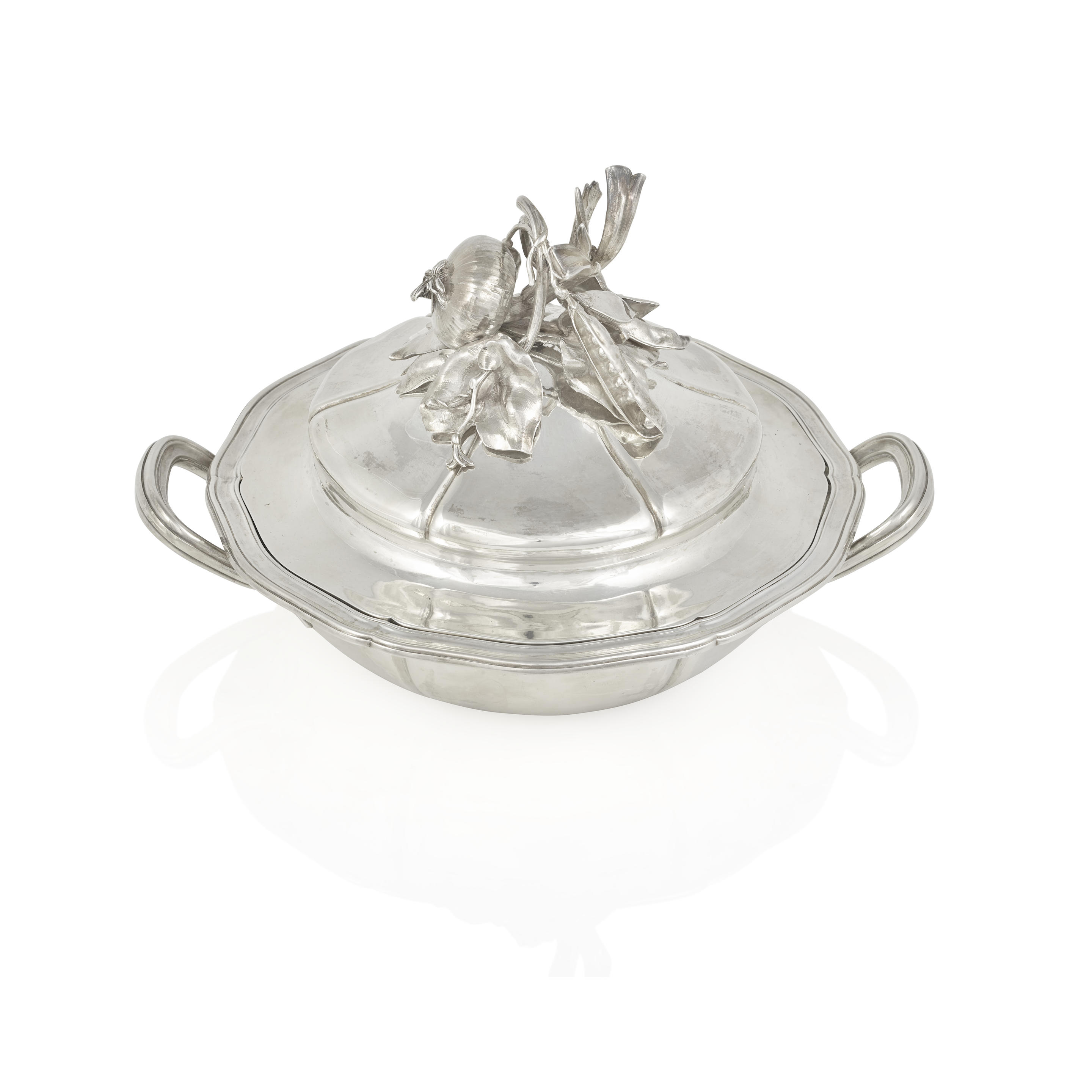 Appraisal: A FRENCH STERLING SILVER COVERED VEGETABLE TUREEN by Maison Odiot