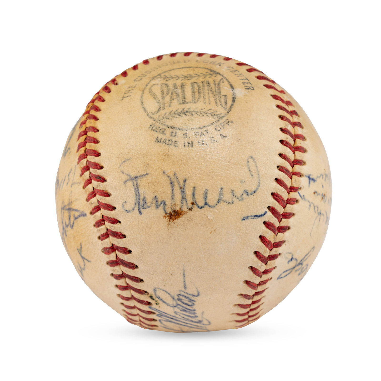 Appraisal: A St Louis Cardinals Team Signed Autograph Baseball Featuring Stan