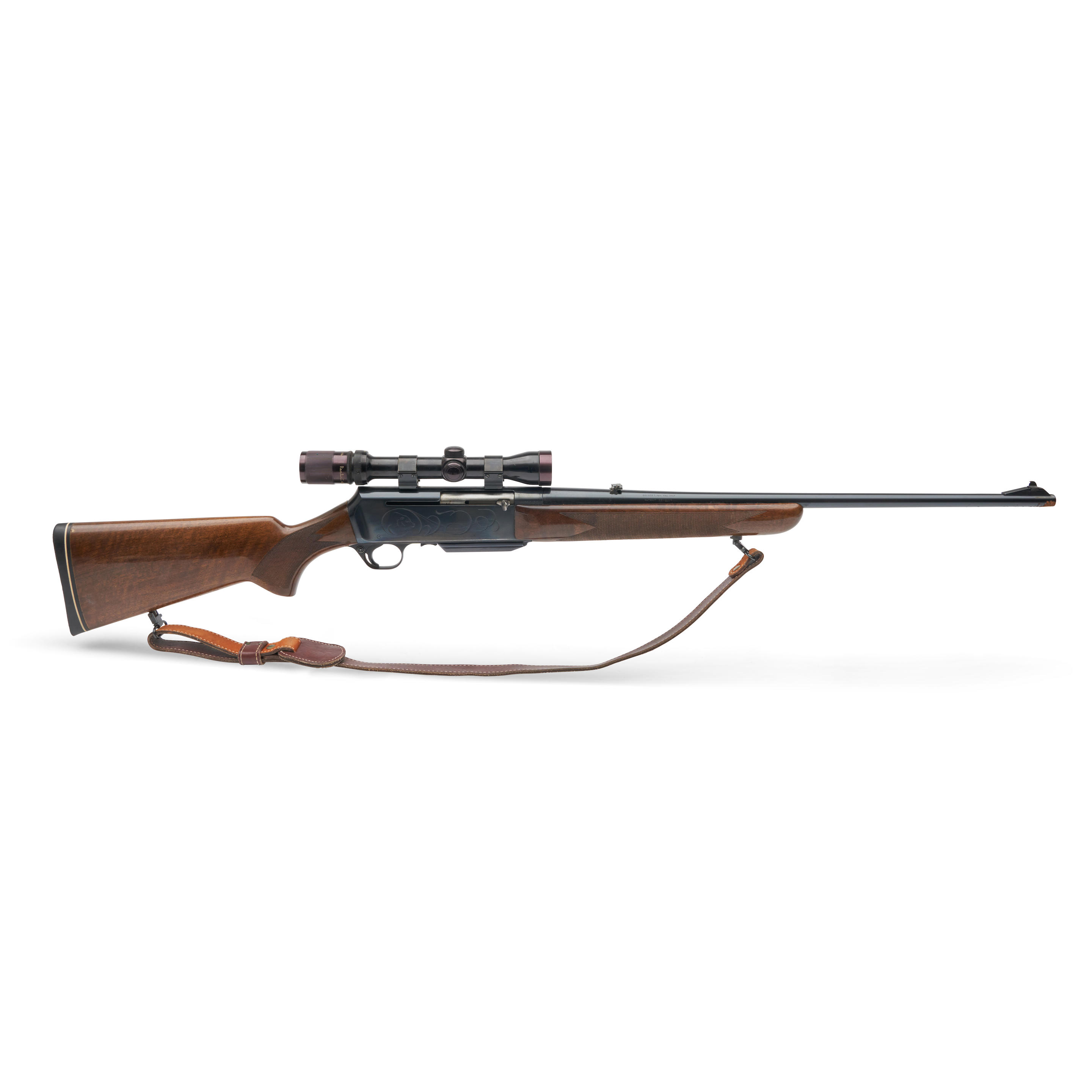 Appraisal: BROWNING BAR GRADE III RIFLE WITH SCOPE MID- TH CENTURY