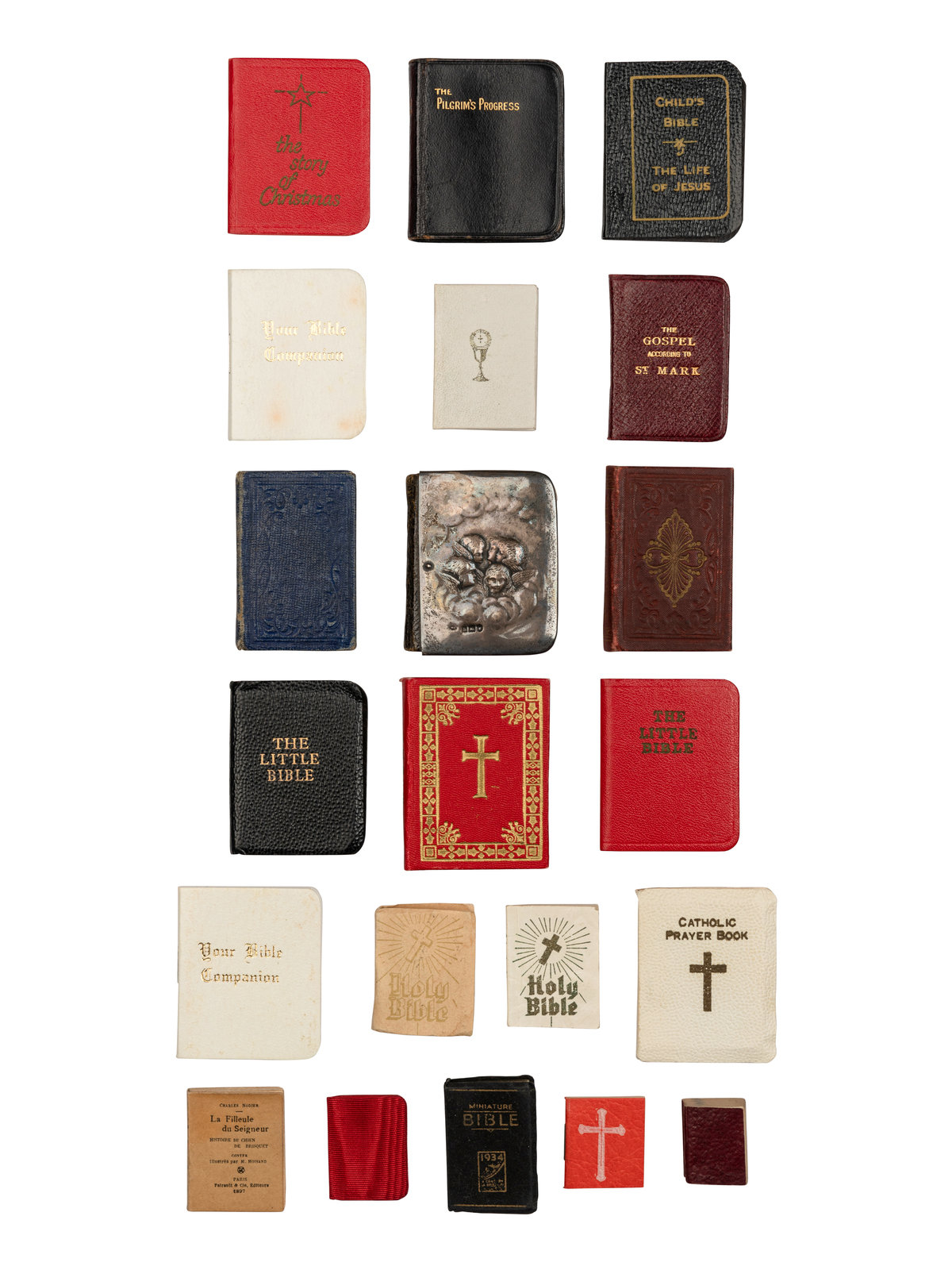 Appraisal: MINIATURE BOOKS -- RELIGION A group of works including BIBLE