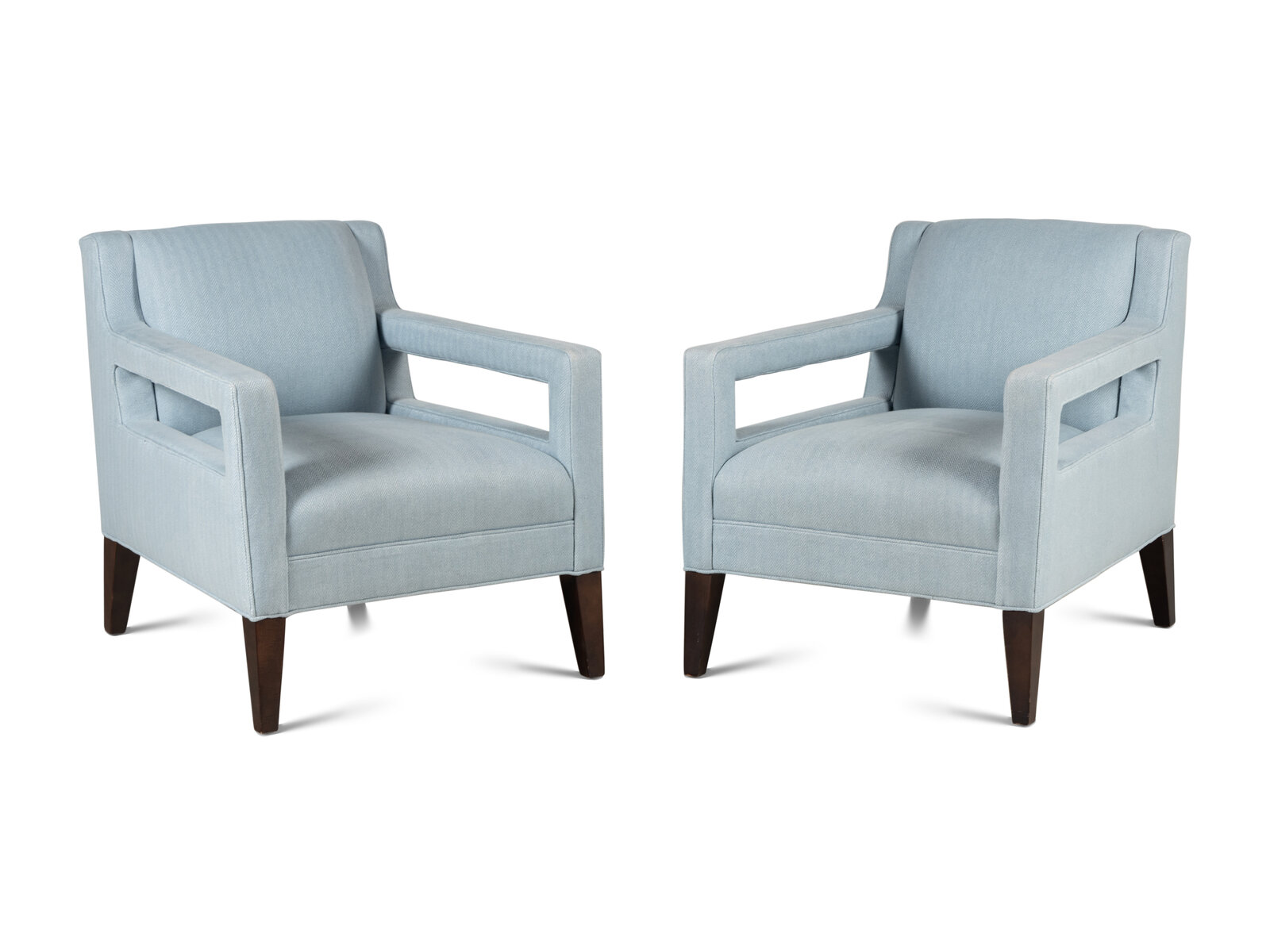 Appraisal: Pair of Contemporary Upholstered Armchairs Height x width x depth