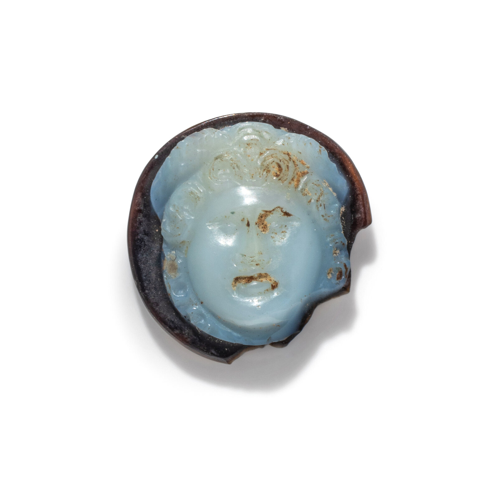 Appraisal: A Roman Onyx Cameo of Medusa Circa st Century B