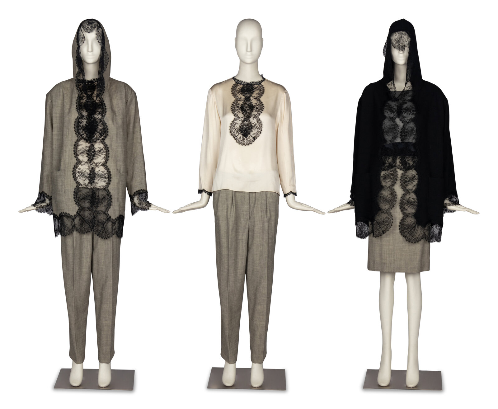 Appraisal: A Collection of Six Separates by Geoffrey Beene Featuring Chantilly