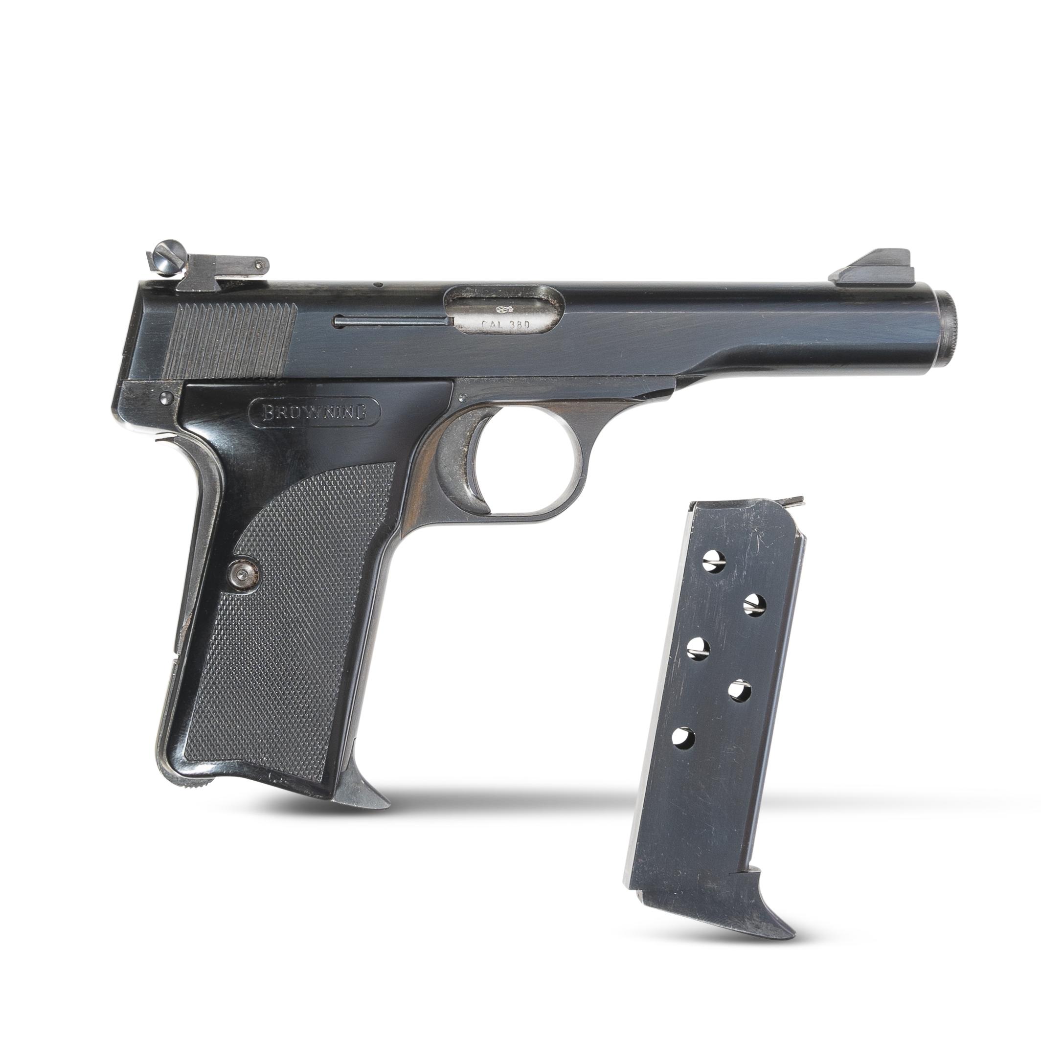 Appraisal: BROWNING MODEL SEMI-AUTOMATIC TARGET PISTOL BELGIUM Serial number ACP caliber