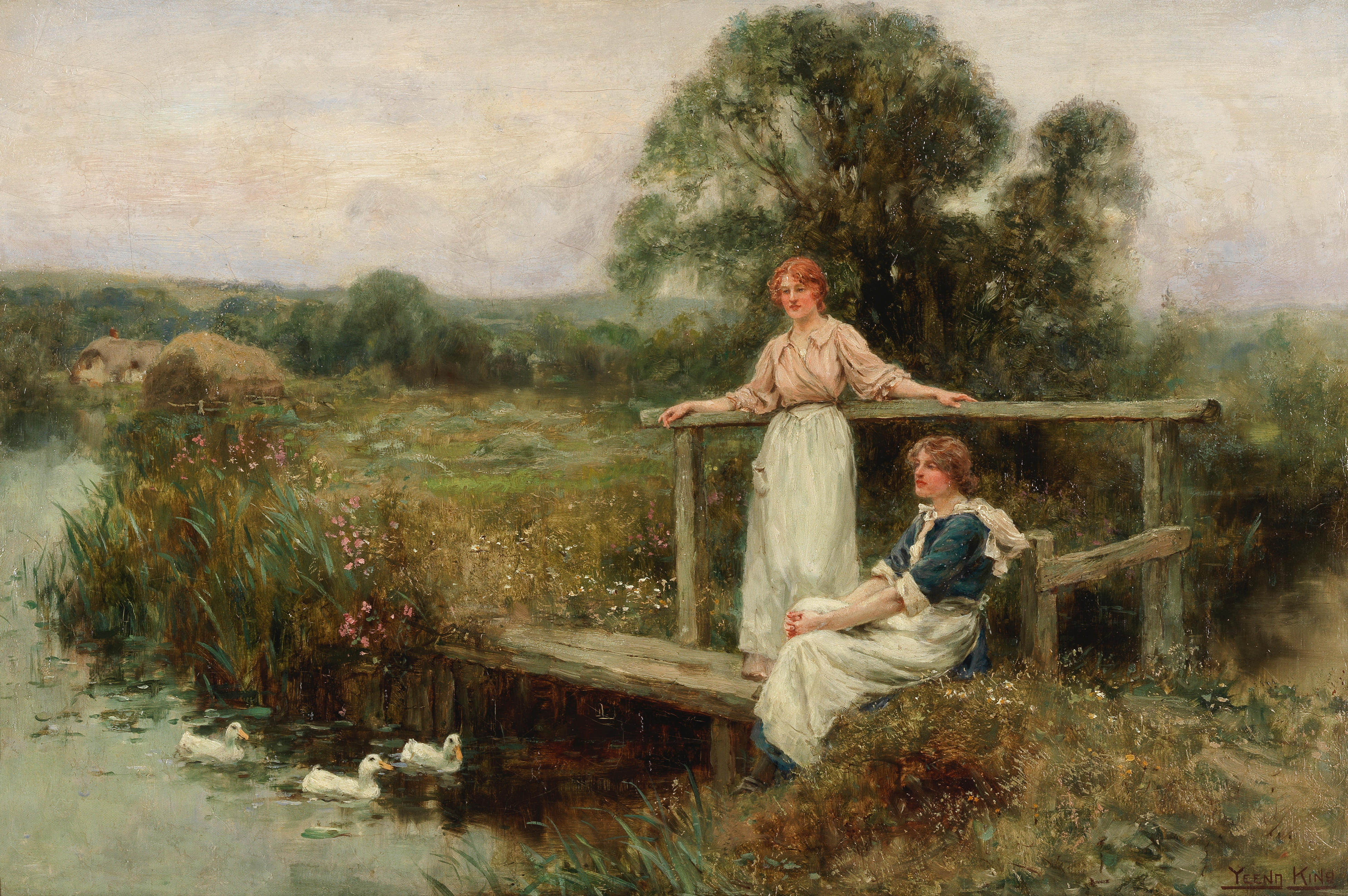 Appraisal: HENRY JOHN YEEND KING RBA VPRI ROI BRITISH - Springtime