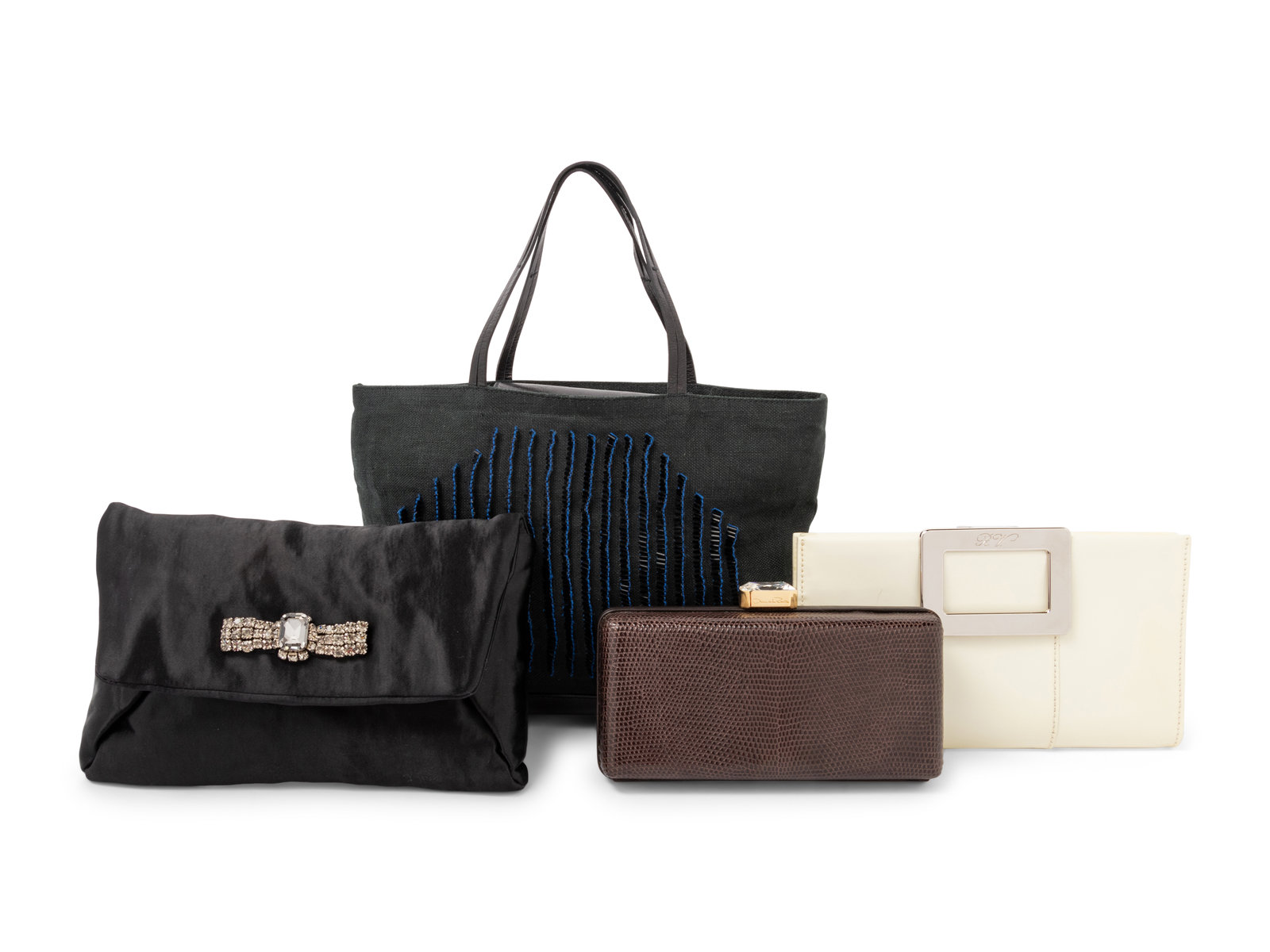 Appraisal: Four Designer Bags One Lanvin One Botttega Veneta One Oscar