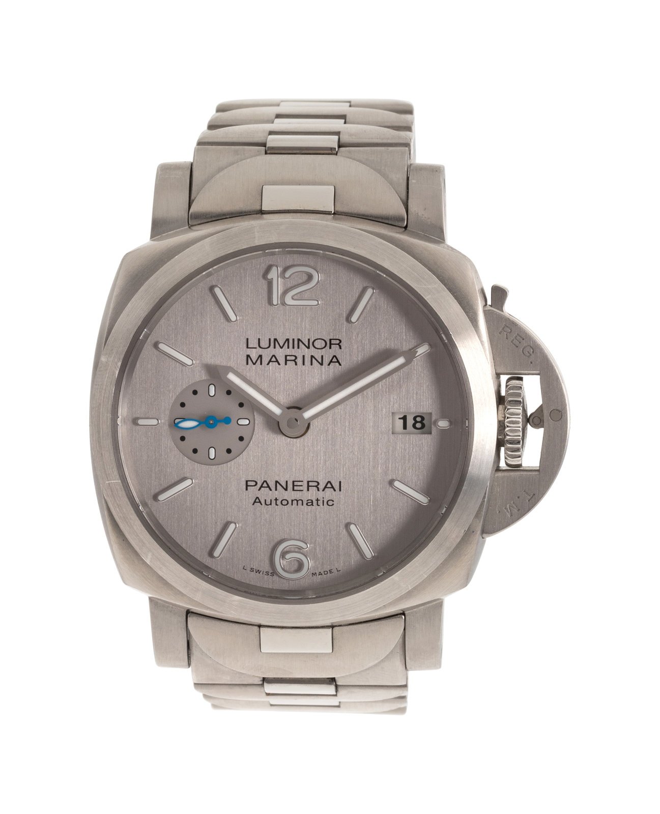 Appraisal: PANERAI REF PAM STAINLESS STEEL 'LUMINOR MARINA' WRISTWATCH mm case