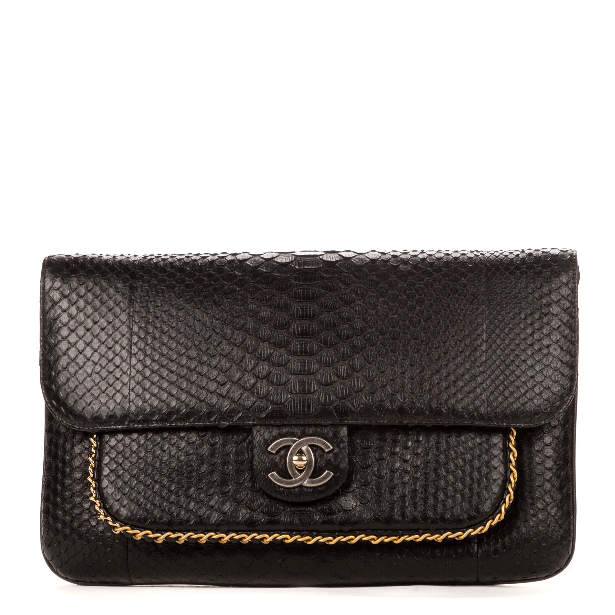 Appraisal: CHANEL ANN E MAXI POCHETTE DU SOIR NOIRE Directeur artistique