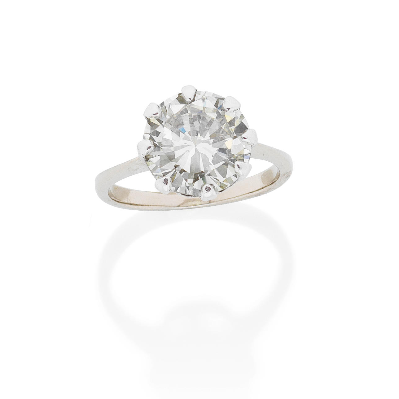 Appraisal: DIAMOND SINGLE-STONE RING The brilliant-cut diamond weighing carats ring size