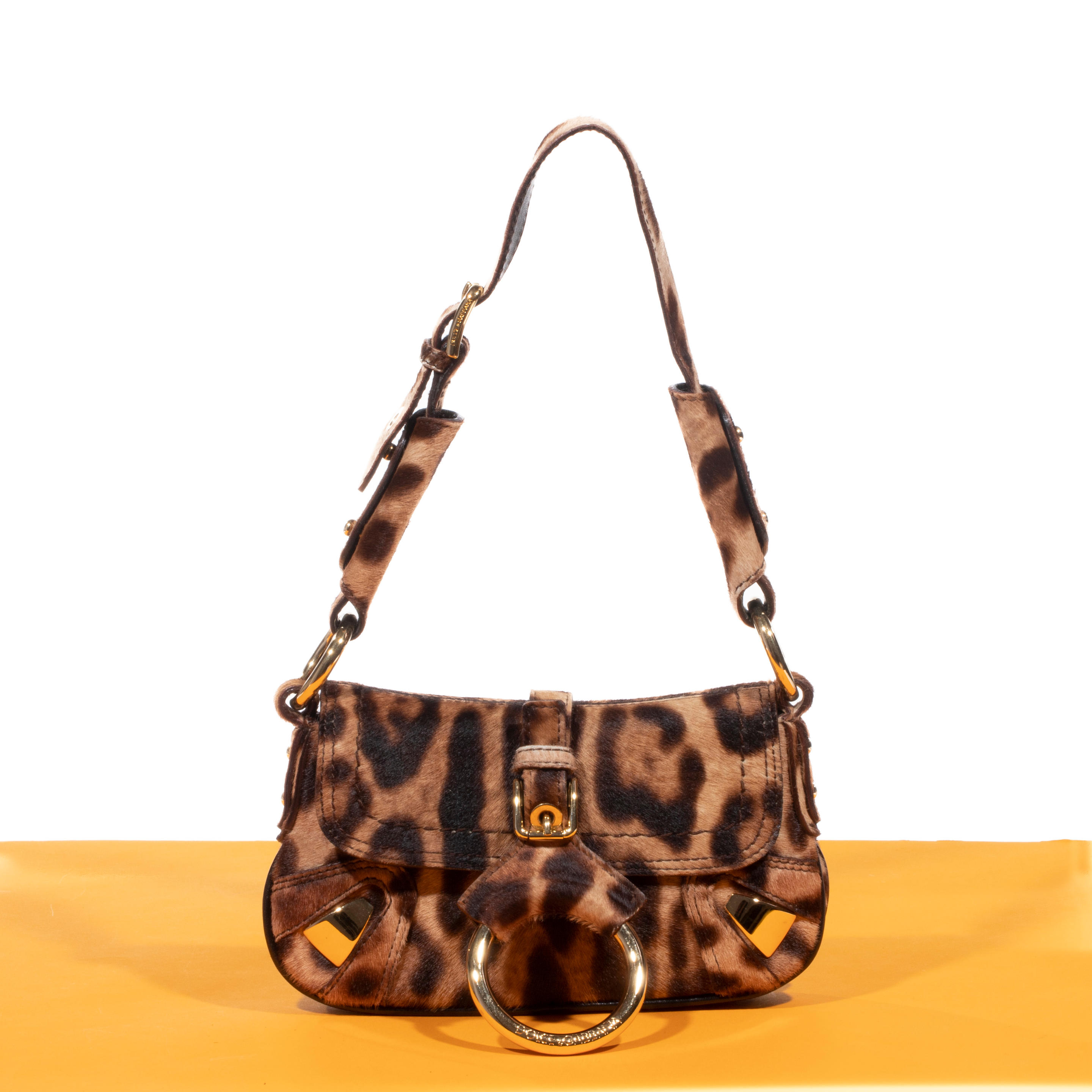 Appraisal: DOLCE AND GABBANA SAC BAGUETTE CM EN VACHETTE IMPRIM E