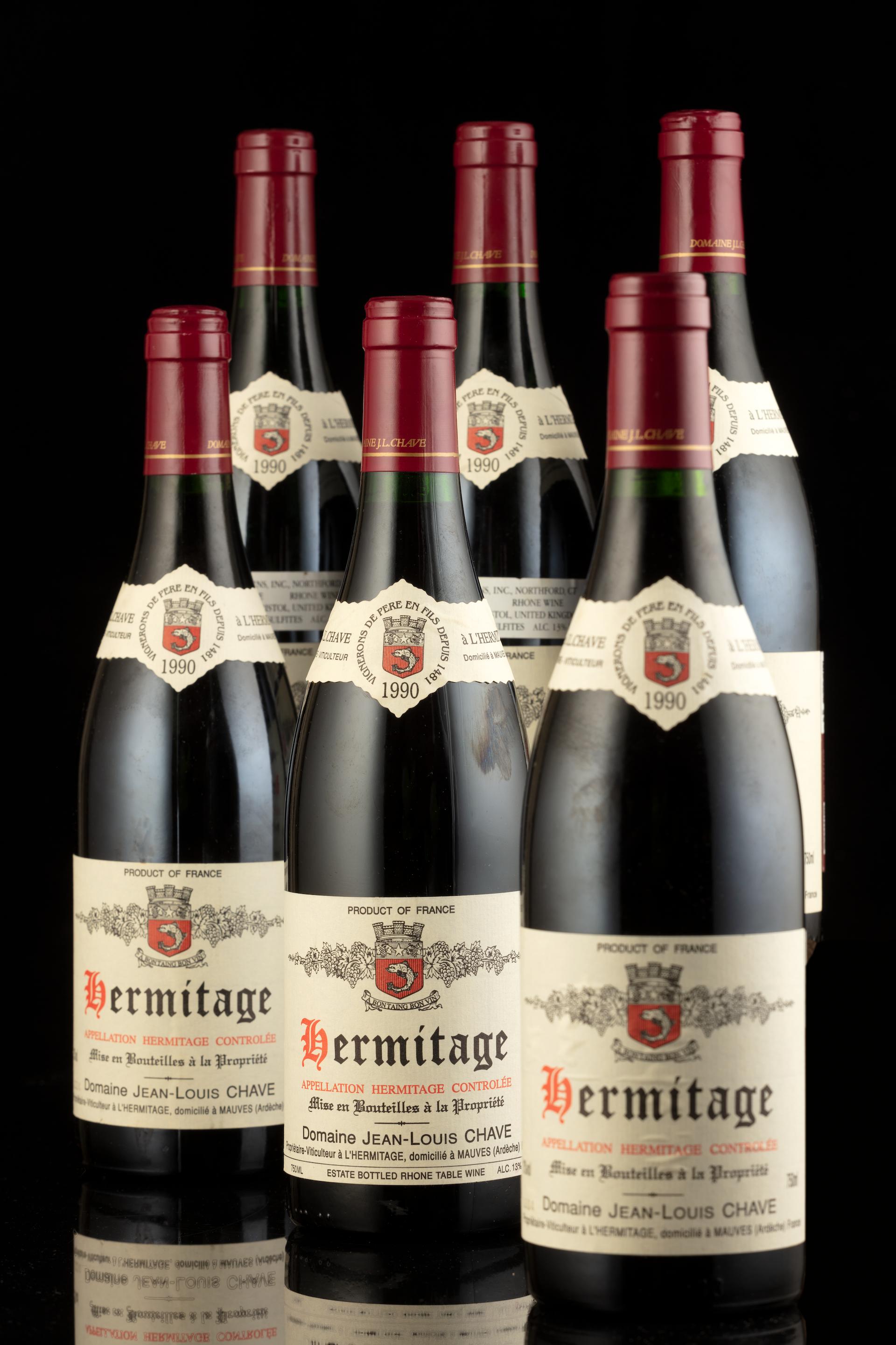 Appraisal: HERMITAGE DOMAINE JEAN-LOUIS CHAVE Hermitage Domaine Jean-Louis Chave lightly damp-affected