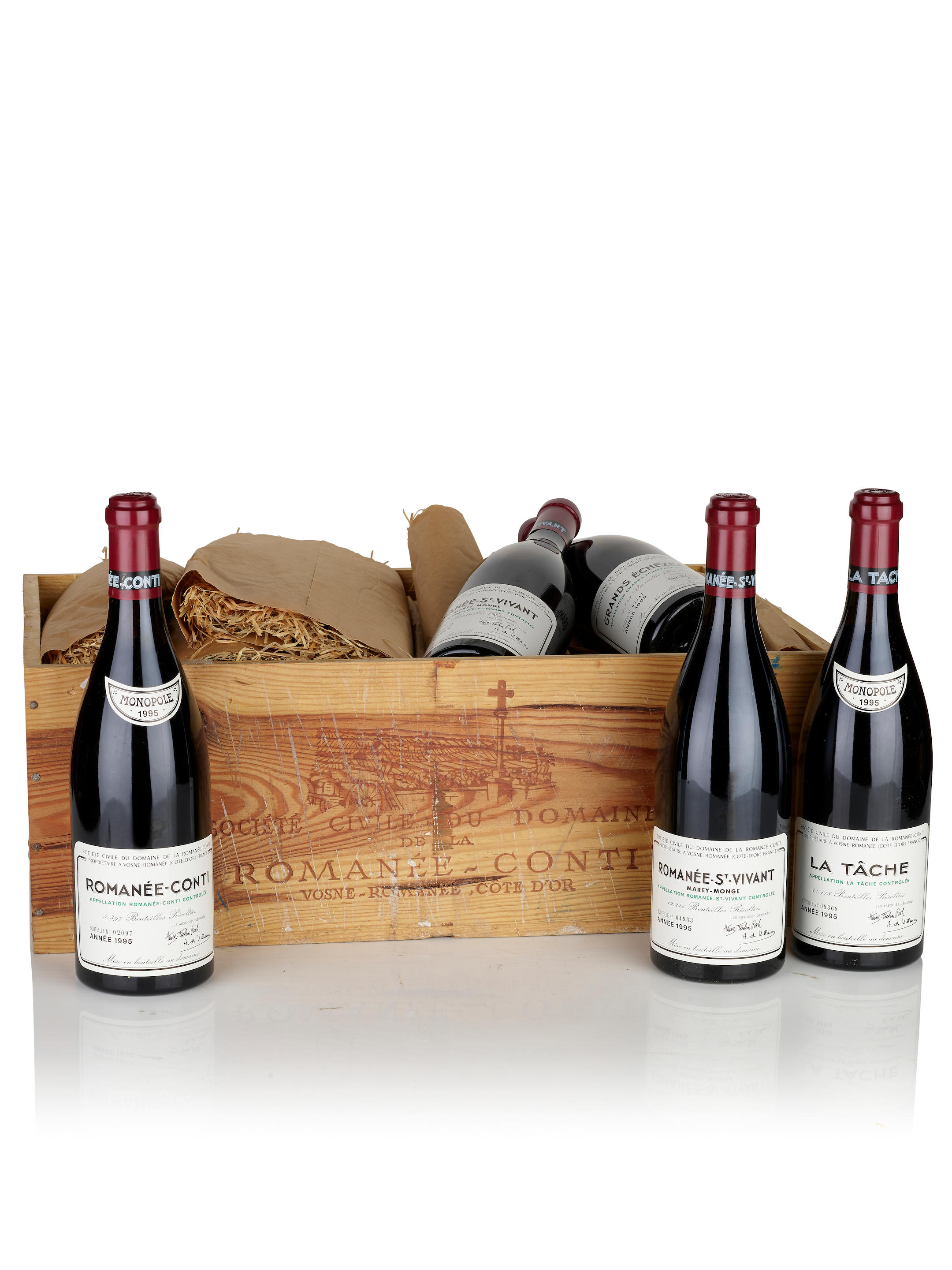 Appraisal: DRC ASSORTMENT DOMAINE DE LA ROMAN E-CONTI DRC Assortment Domaine