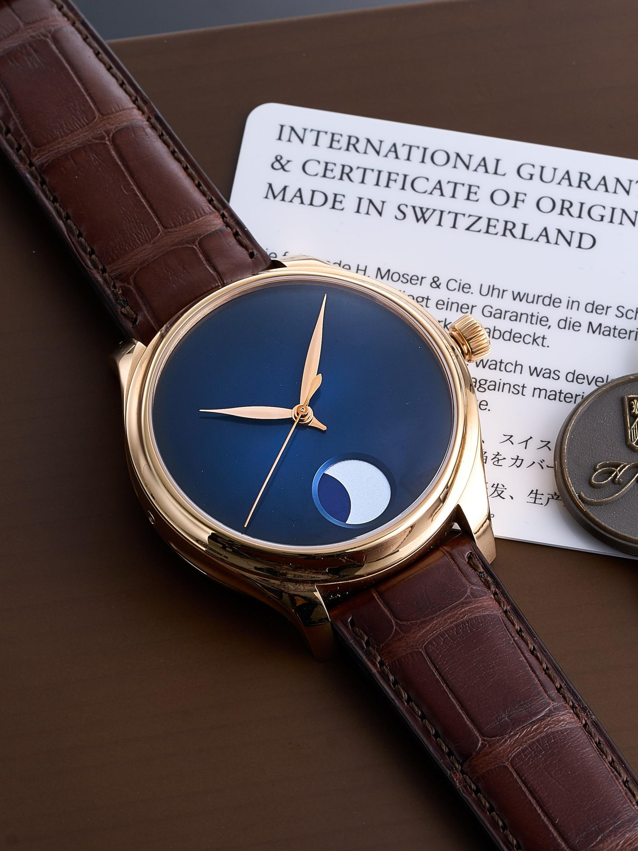 Appraisal: H MOSER CIE ENDEAVOUR PERPETUAL MOON A NEW OLD STOCK