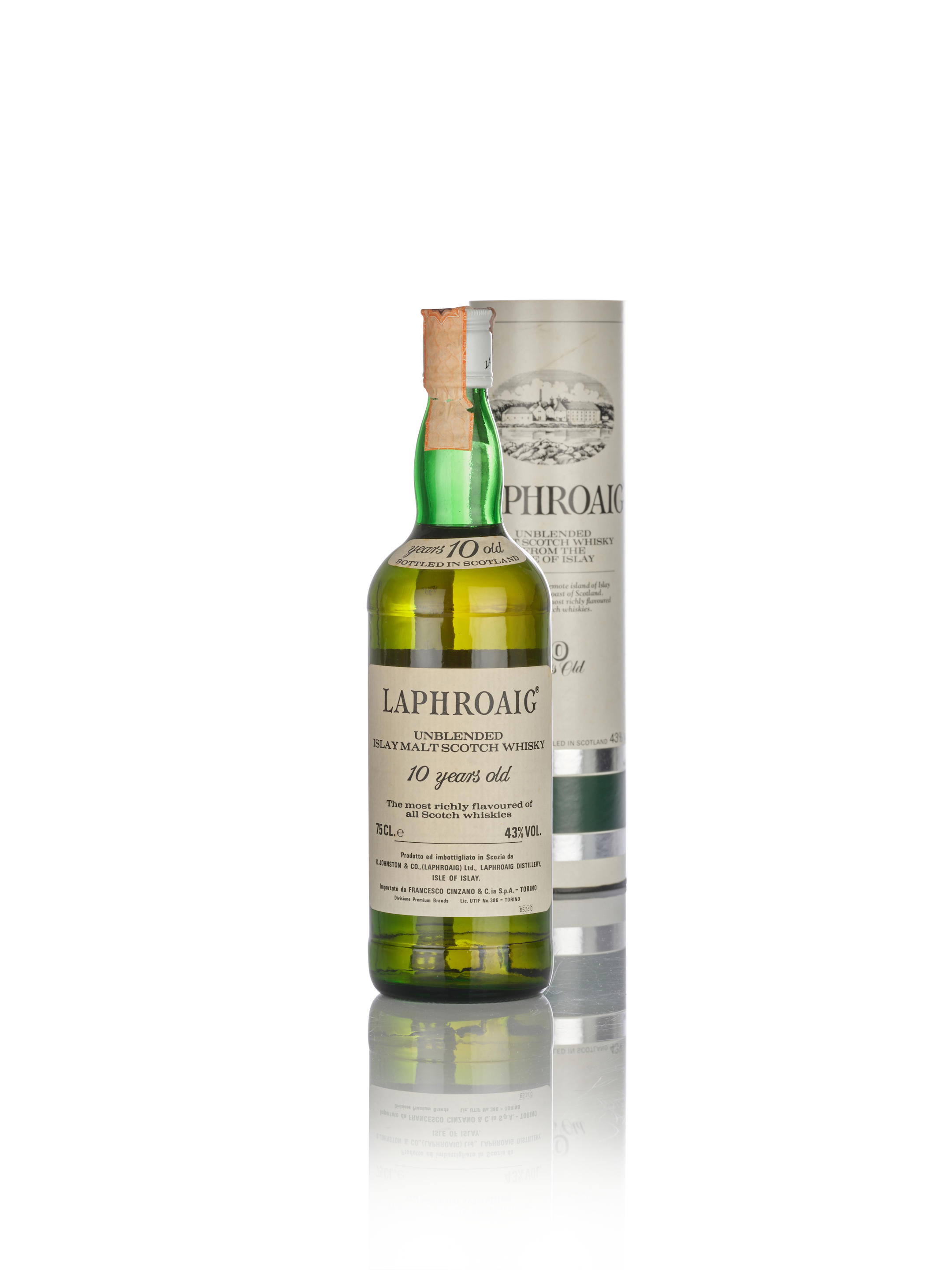 Appraisal: LAPHROAIG UNBLENDED- YEAR OLD- 'S Laphroaig Unblended- year old- 's