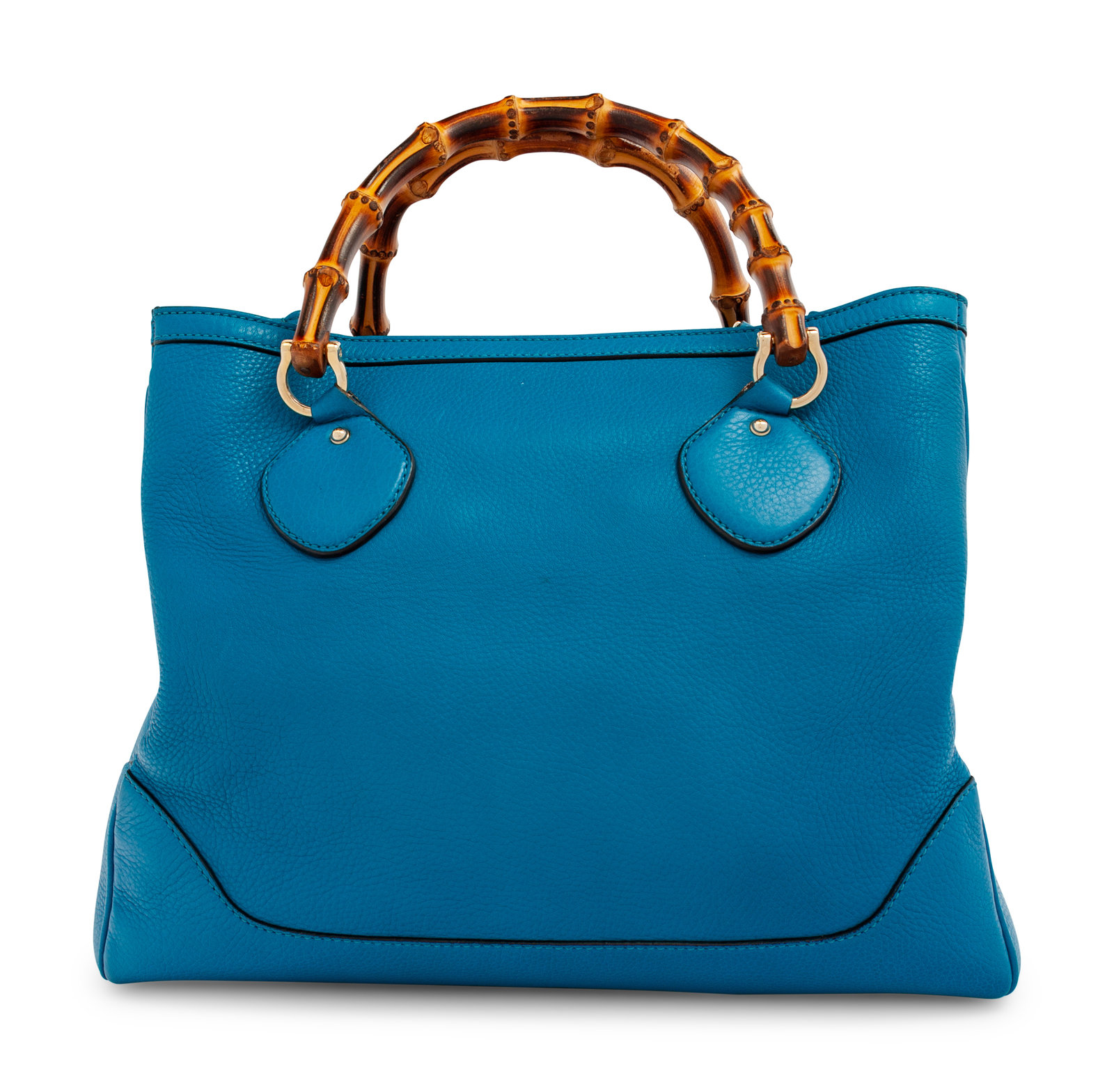 Appraisal: Gucci Blue Leather Tote s This lot contains one bag